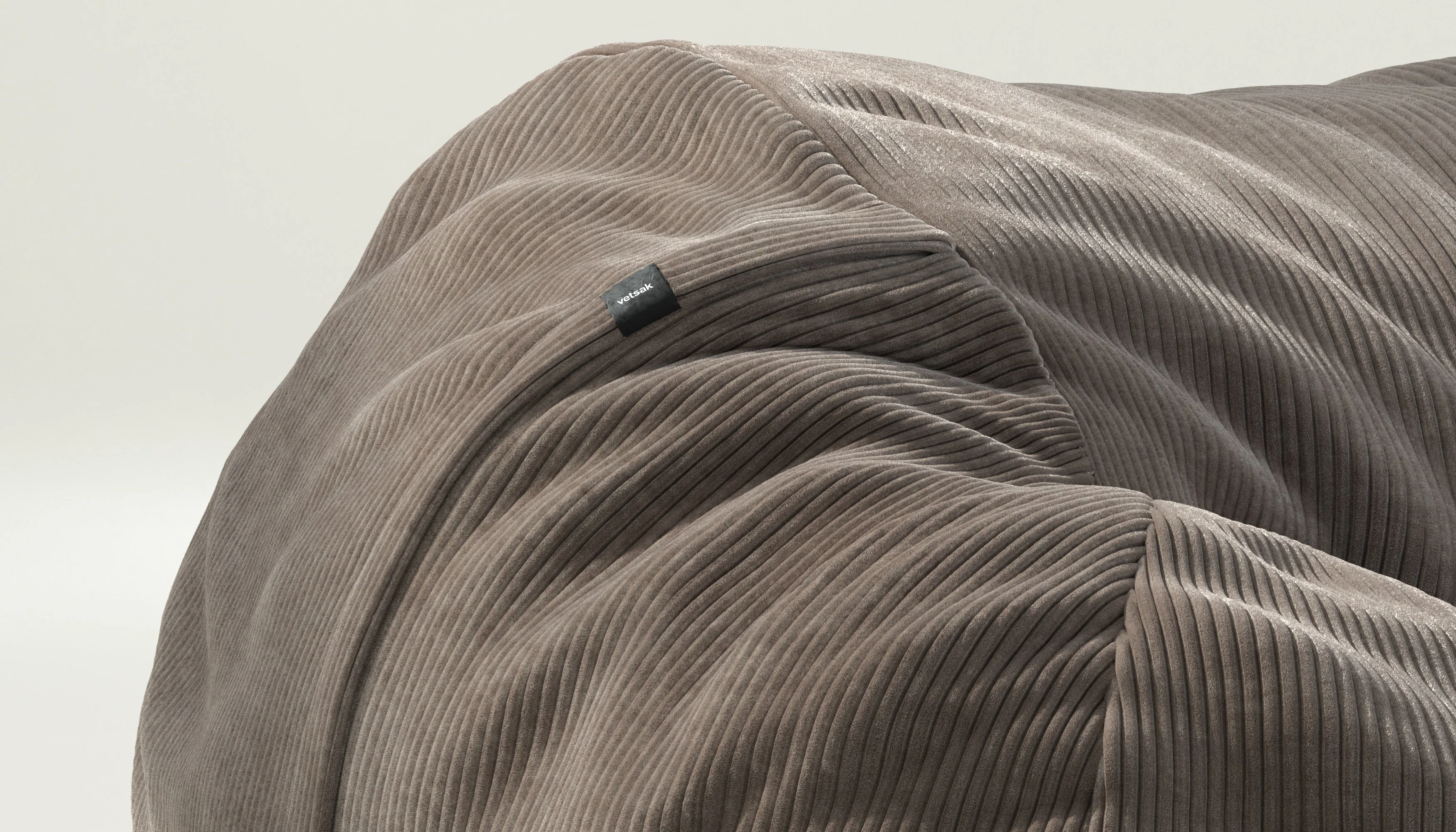 vetsak | Sitzsack Large - Cord Velour - Mocha - Image 3