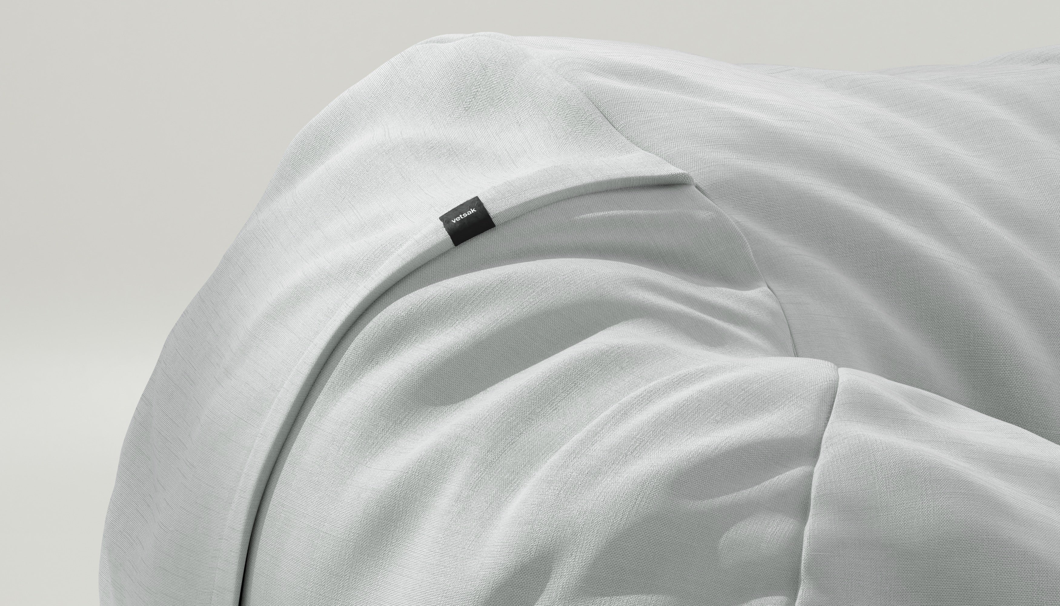 vetsak | Sitzsack Large - Pique - Light Grey - Image 3