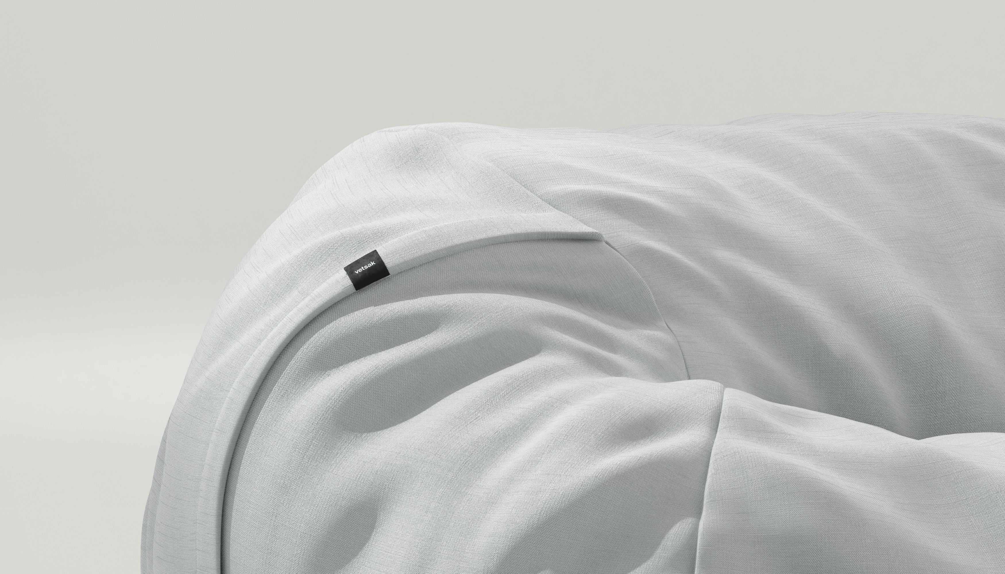 vetsak | Sitzsack Medium - Pique - Light Grey - Image 3