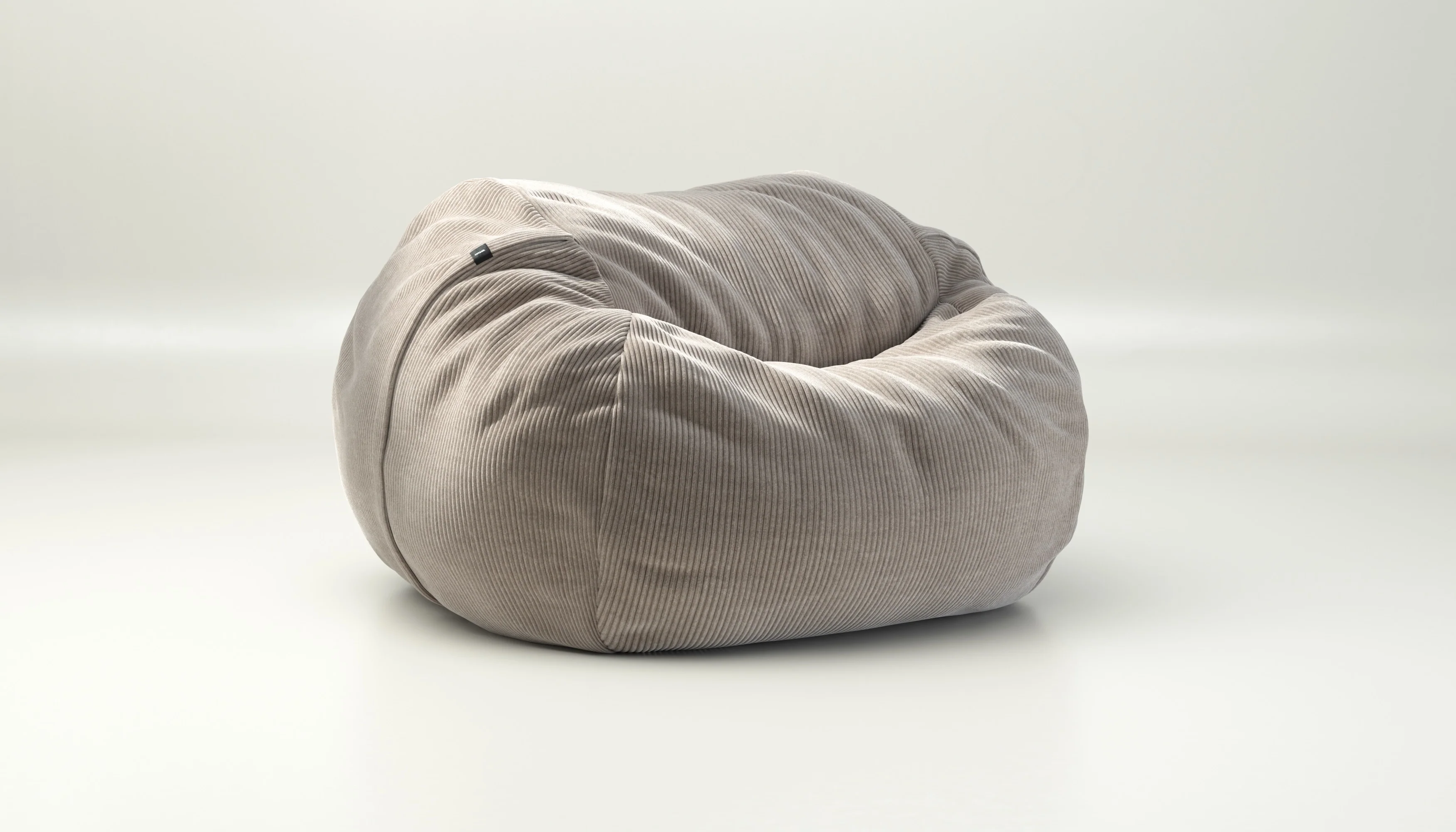 vetsak | Cover Sitzsack Large - Cord Velour - Platinum