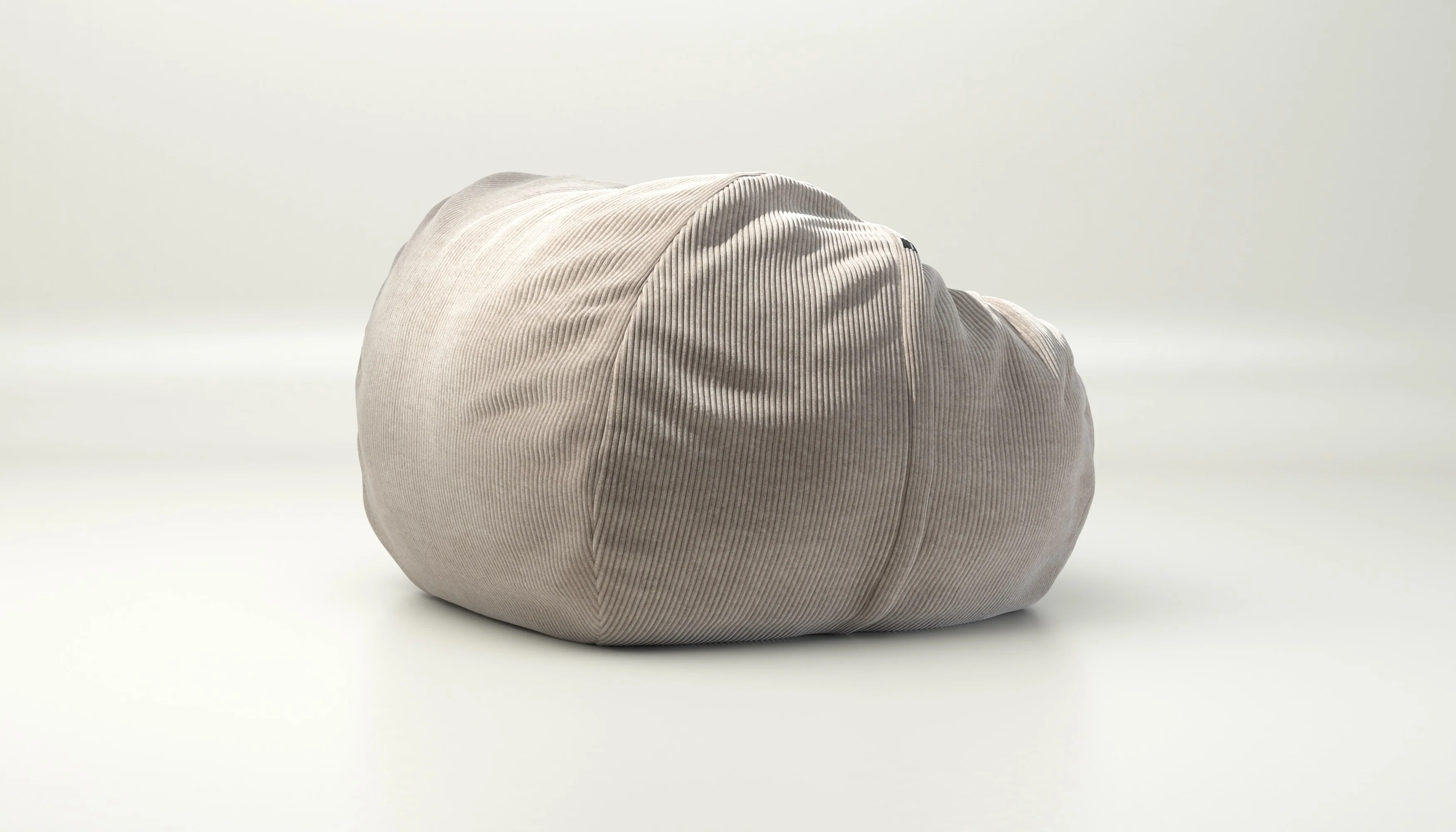 vetsak | Cover Sitzsack Large - Cord Velour - Platinum - Image 2