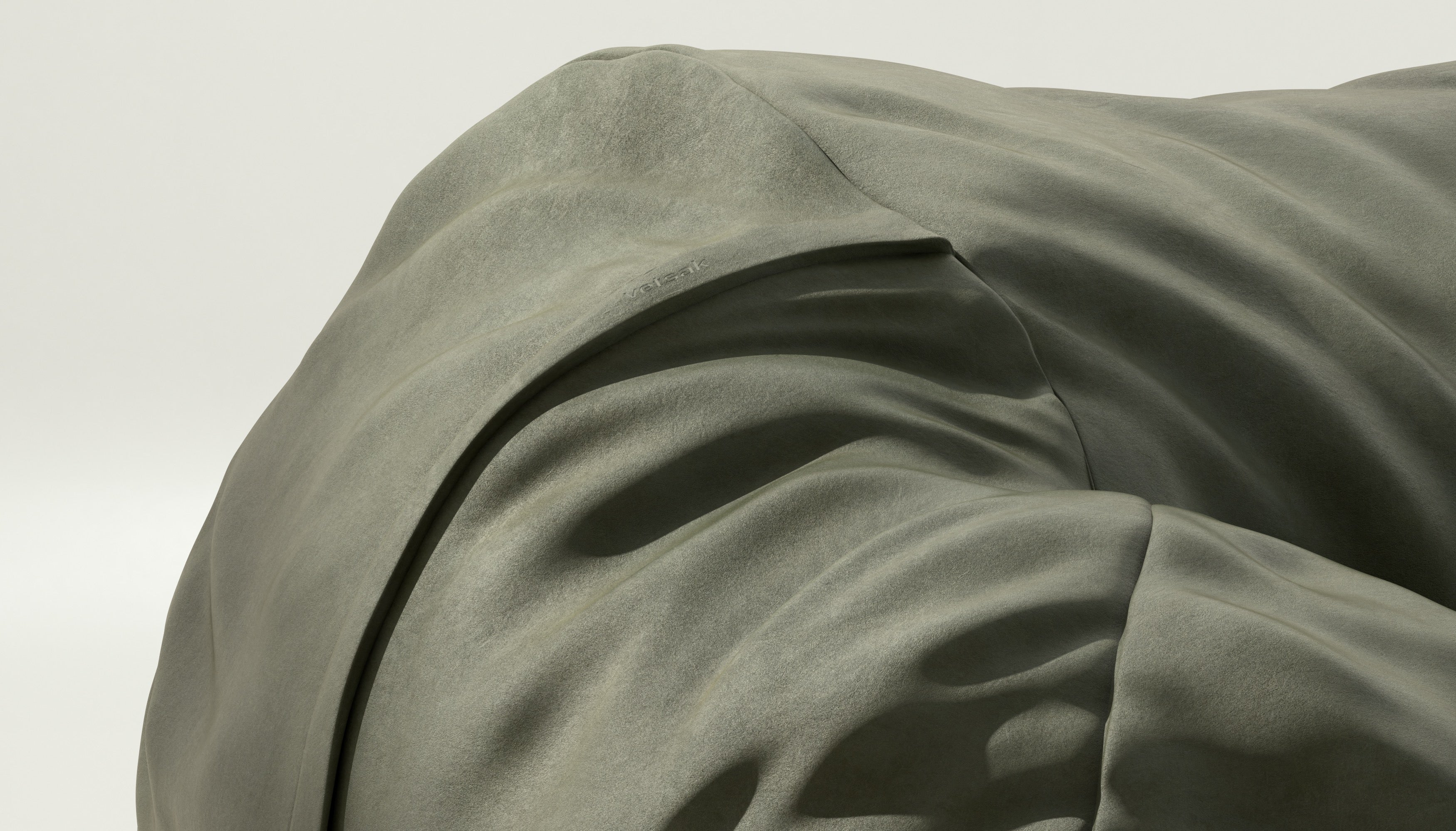 vetsak | Cover Sitzsack Large - Leather - Olive - Image 3