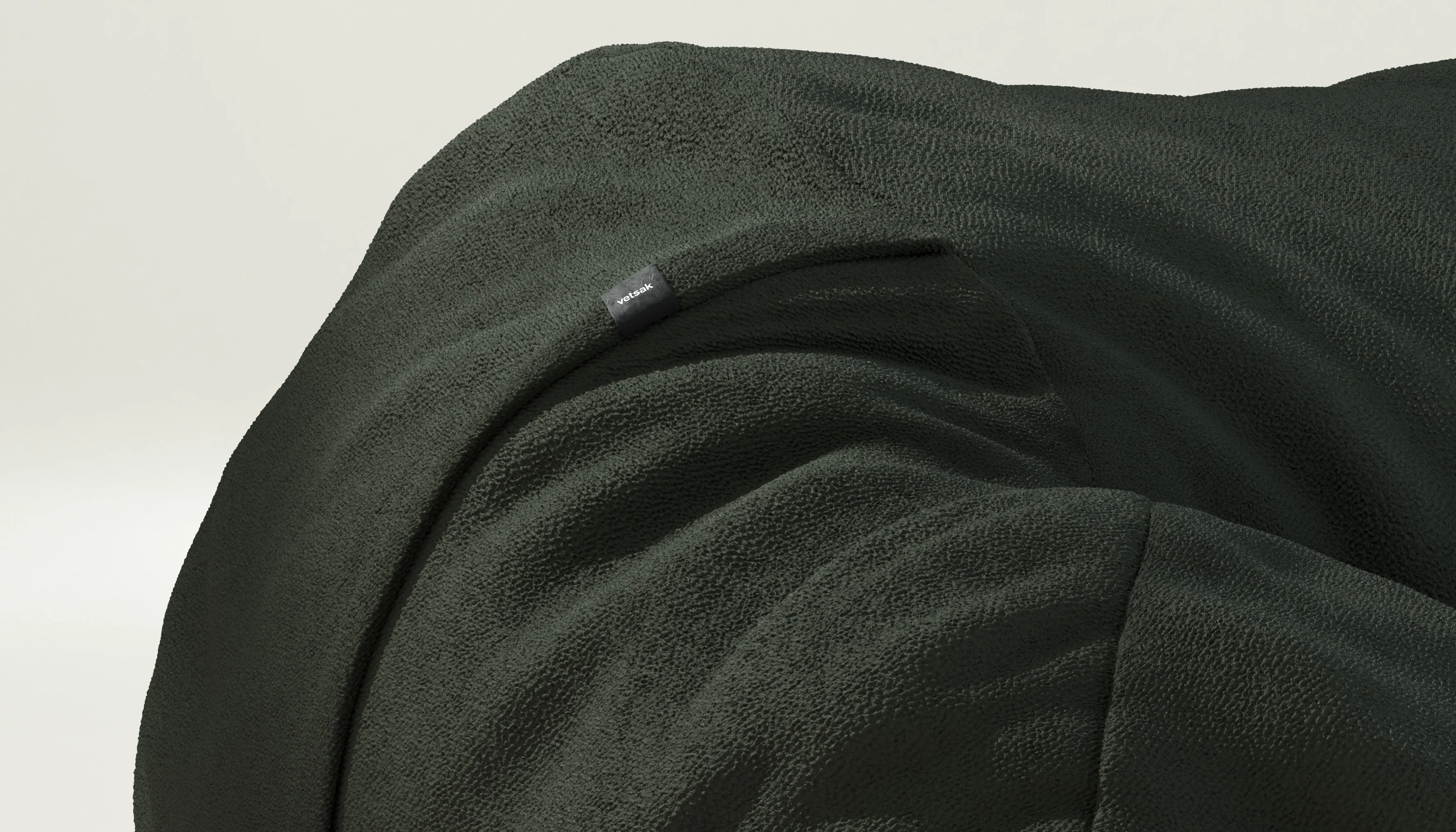 vetsak | Cover Sitzsack Large - Loop Loop - Mousse - Image 3