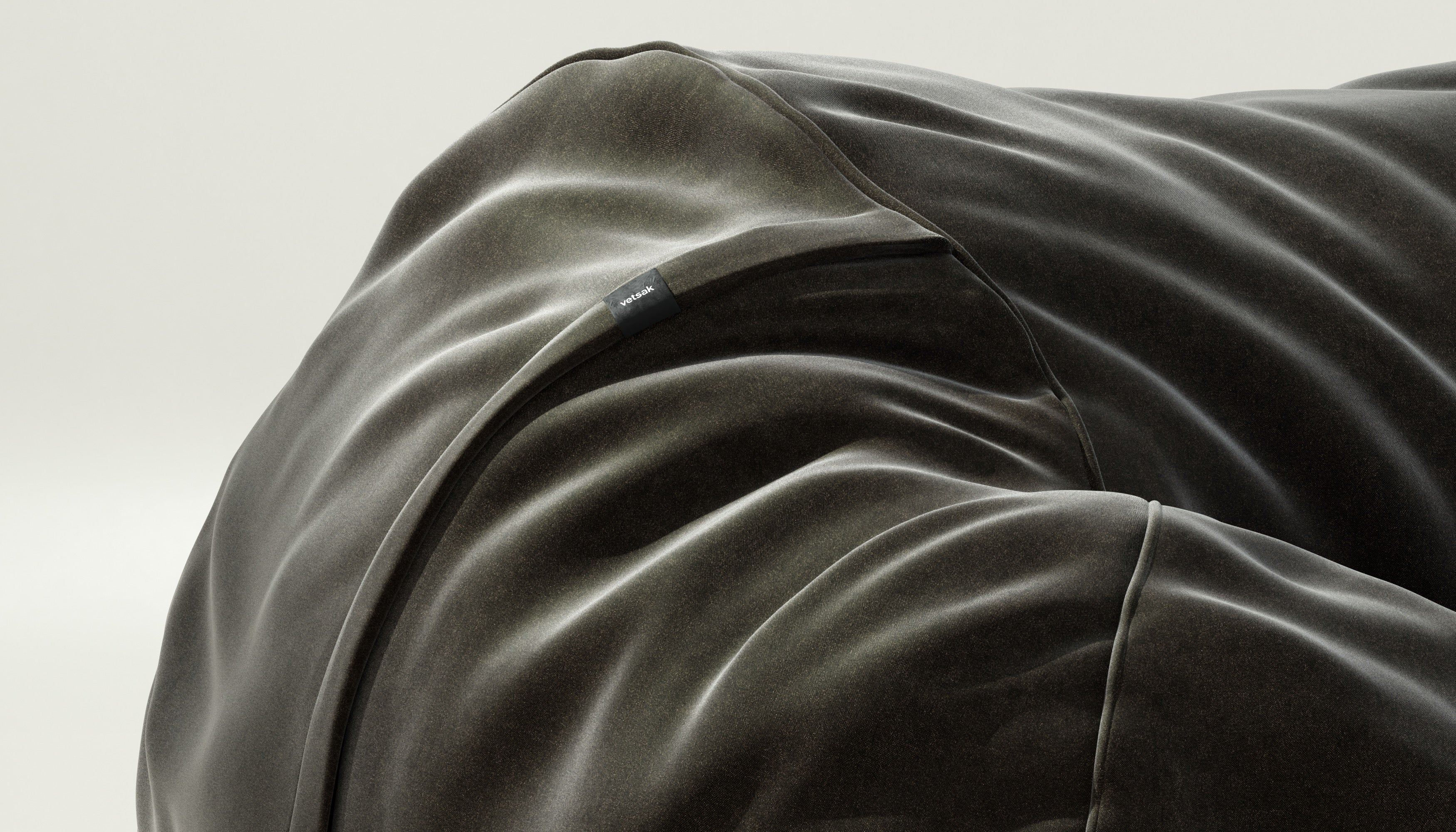 vetsak | Cover Sitzsack Large - Suave - Anthracite - Image 3