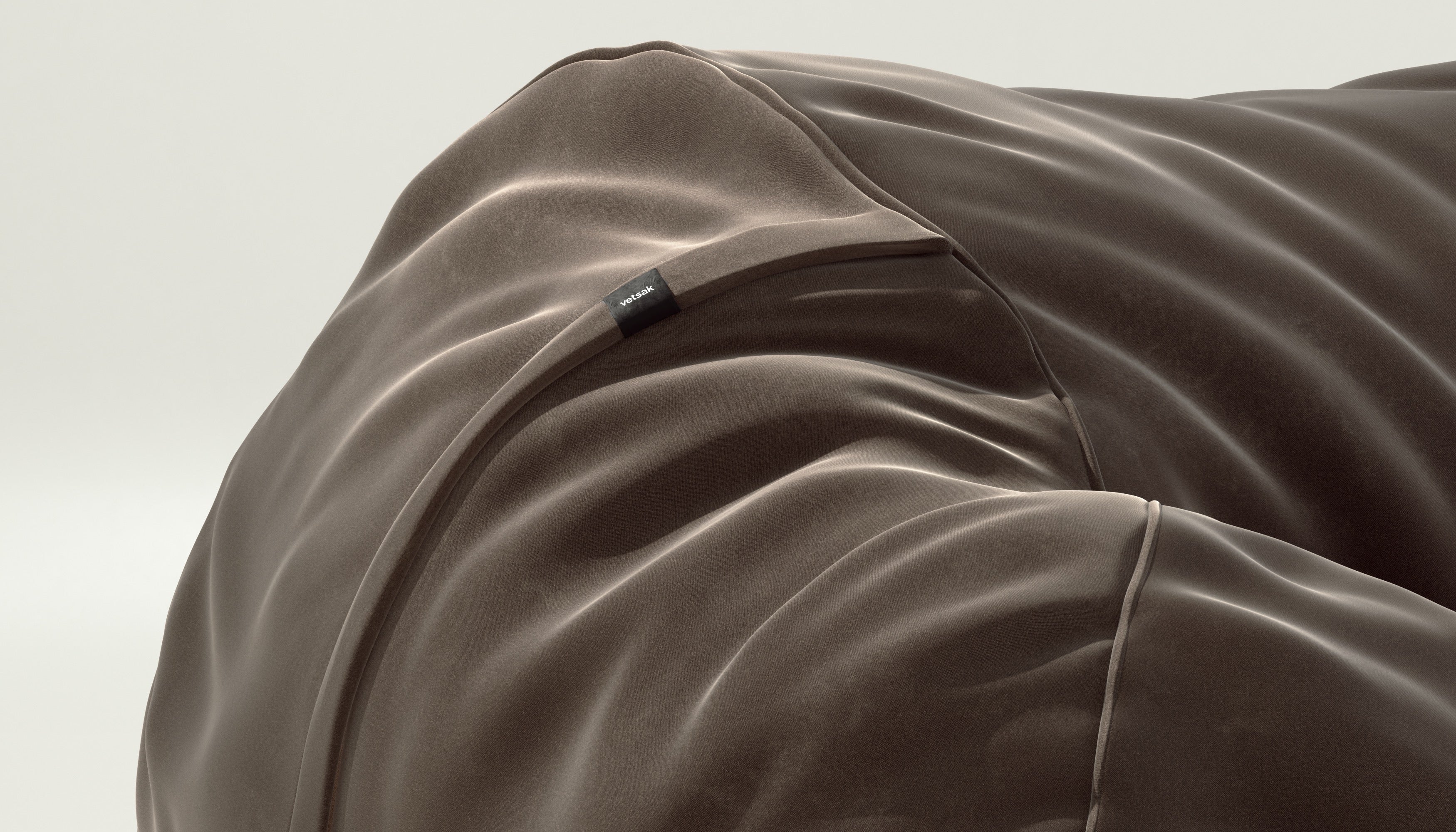 vetsak | Cover Sitzsack Large - Suave - Espresso - Image 3