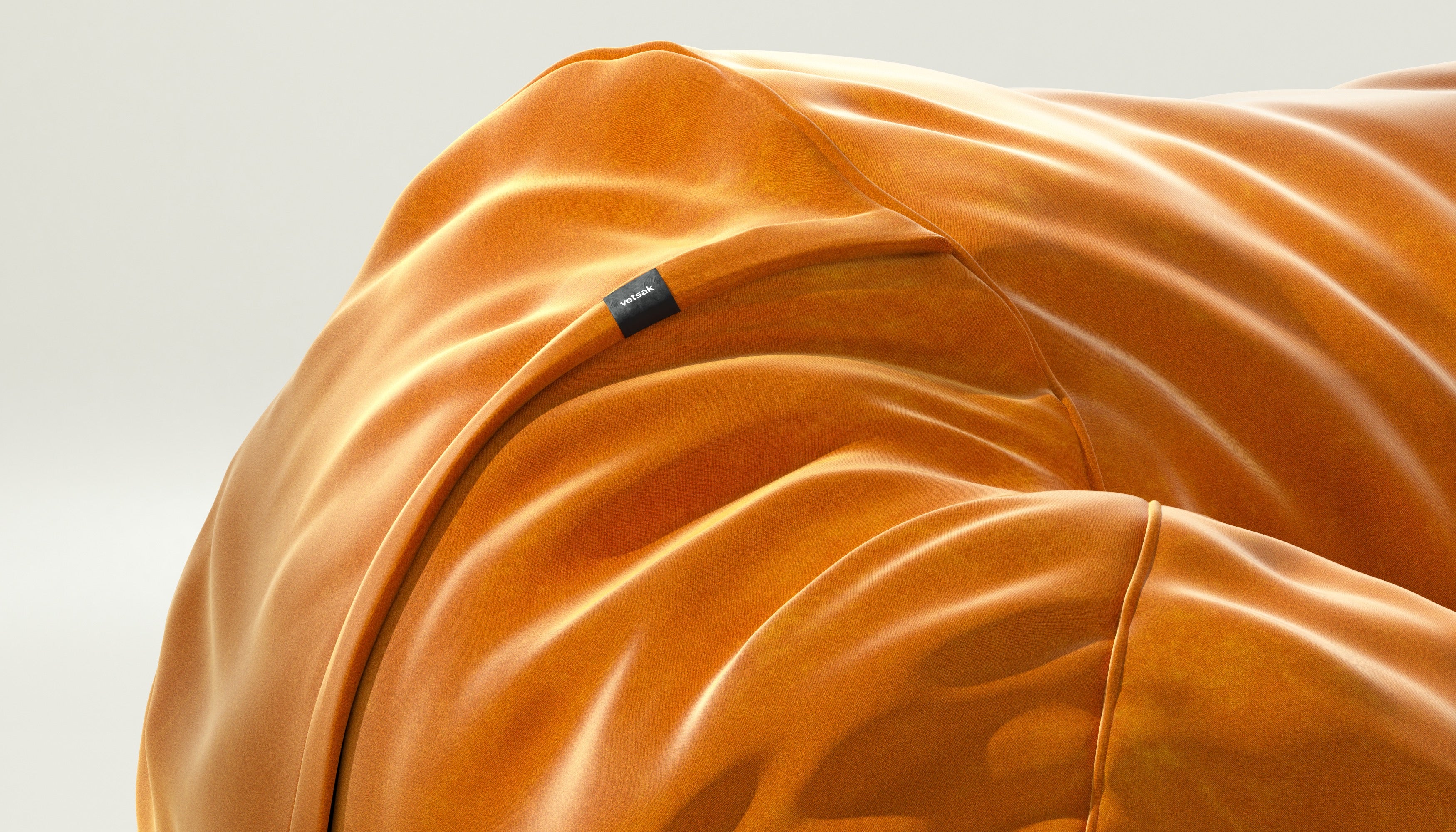 vetsak | Cover Sitzsack Large - Suave - Orange Blaze - Image 3