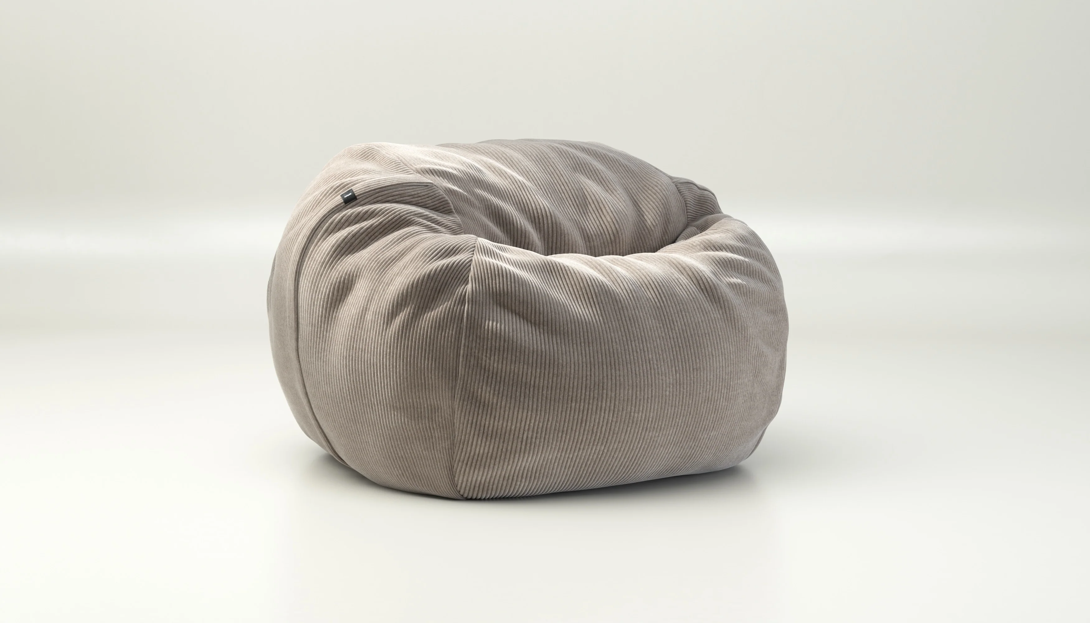 vetsak | Cover Sitzsack Medium - Cord Velour - Platinum