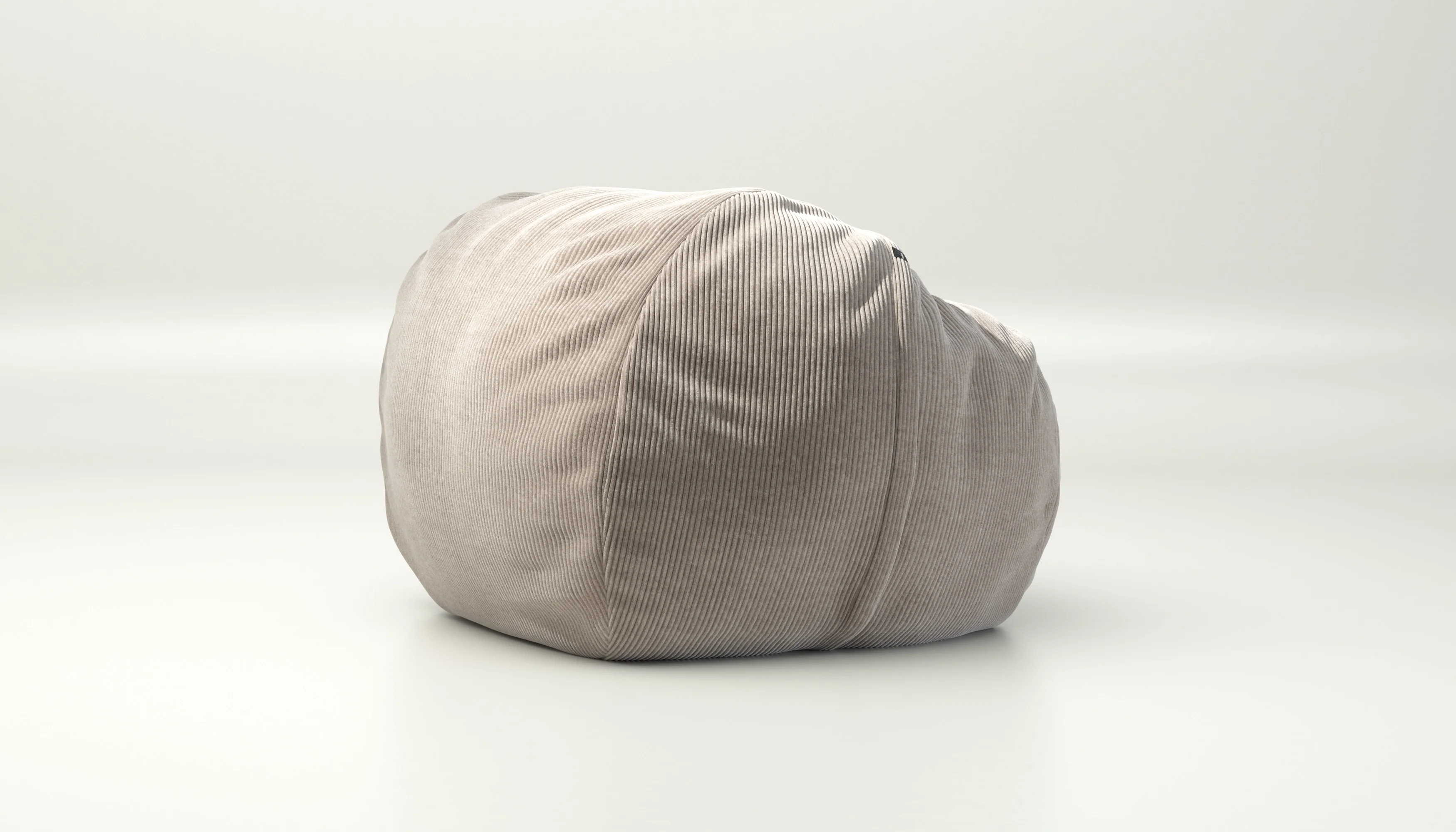 vetsak | Cover Sitzsack Medium - Cord Velour - Platinum - Image 2