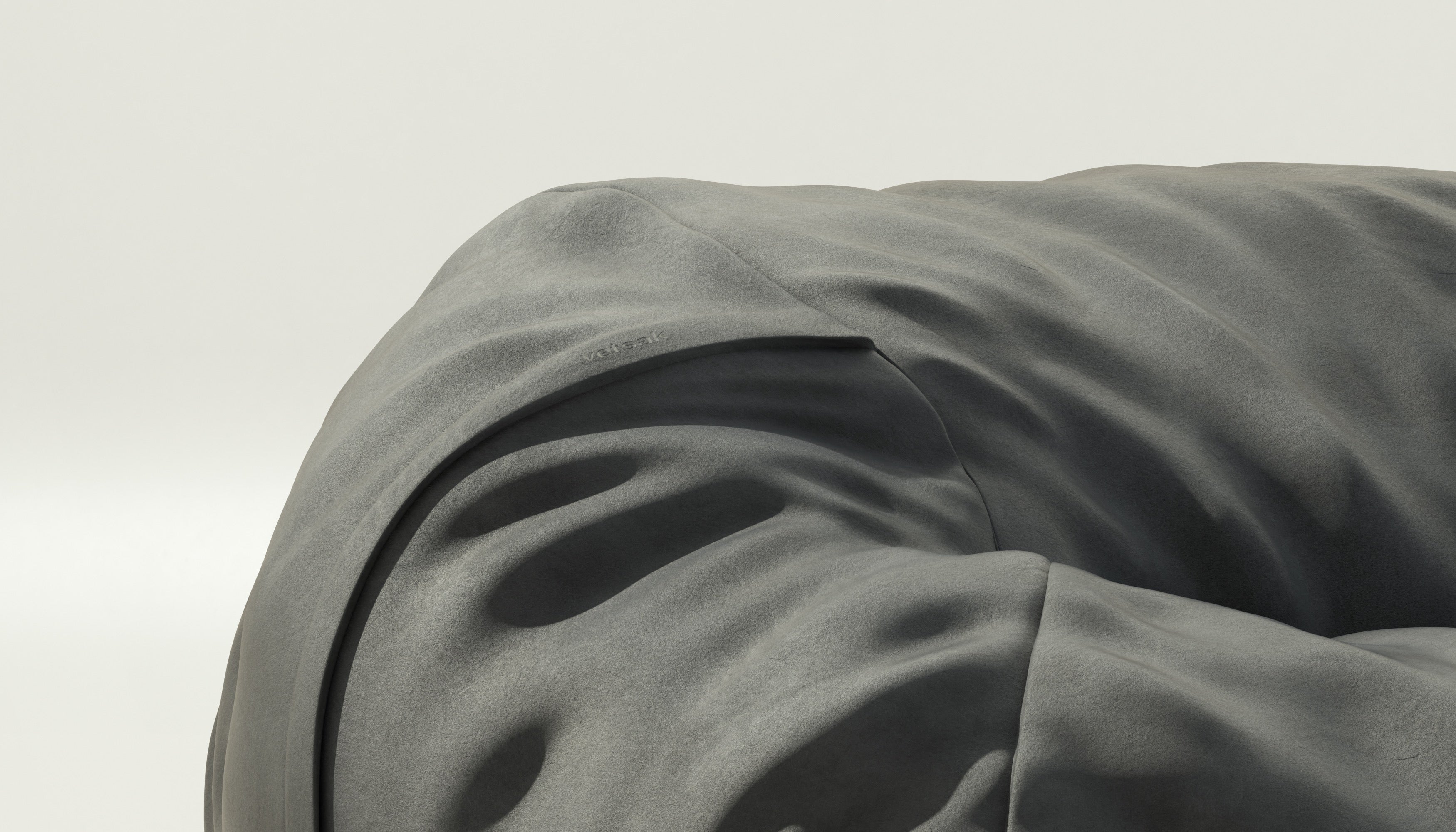 vetsak | Cover Sitzsack Medium - Leather - Dark Grey - Image 3