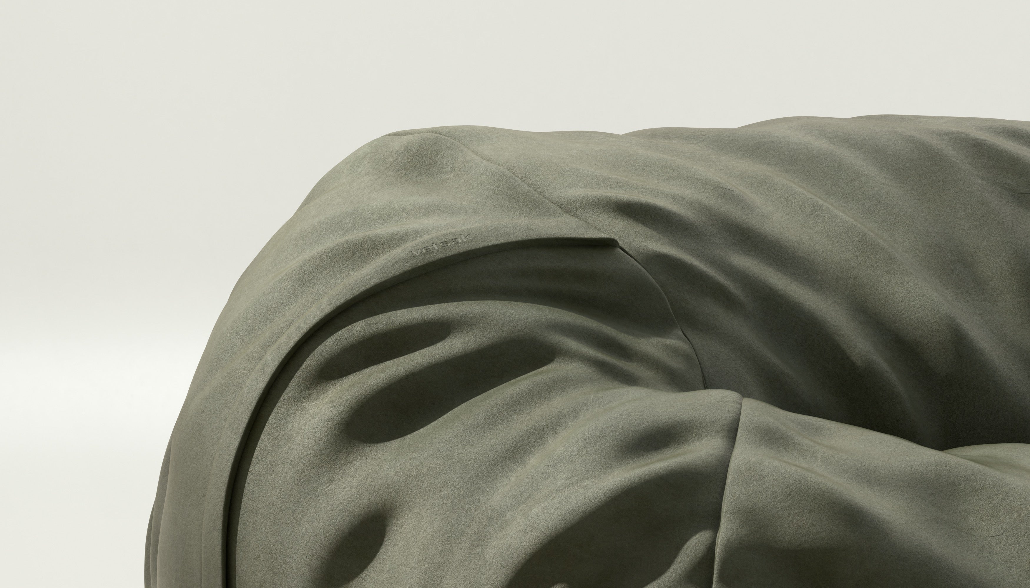 vetsak | Cover Sitzsack Medium - Leather - Olive - Image 3