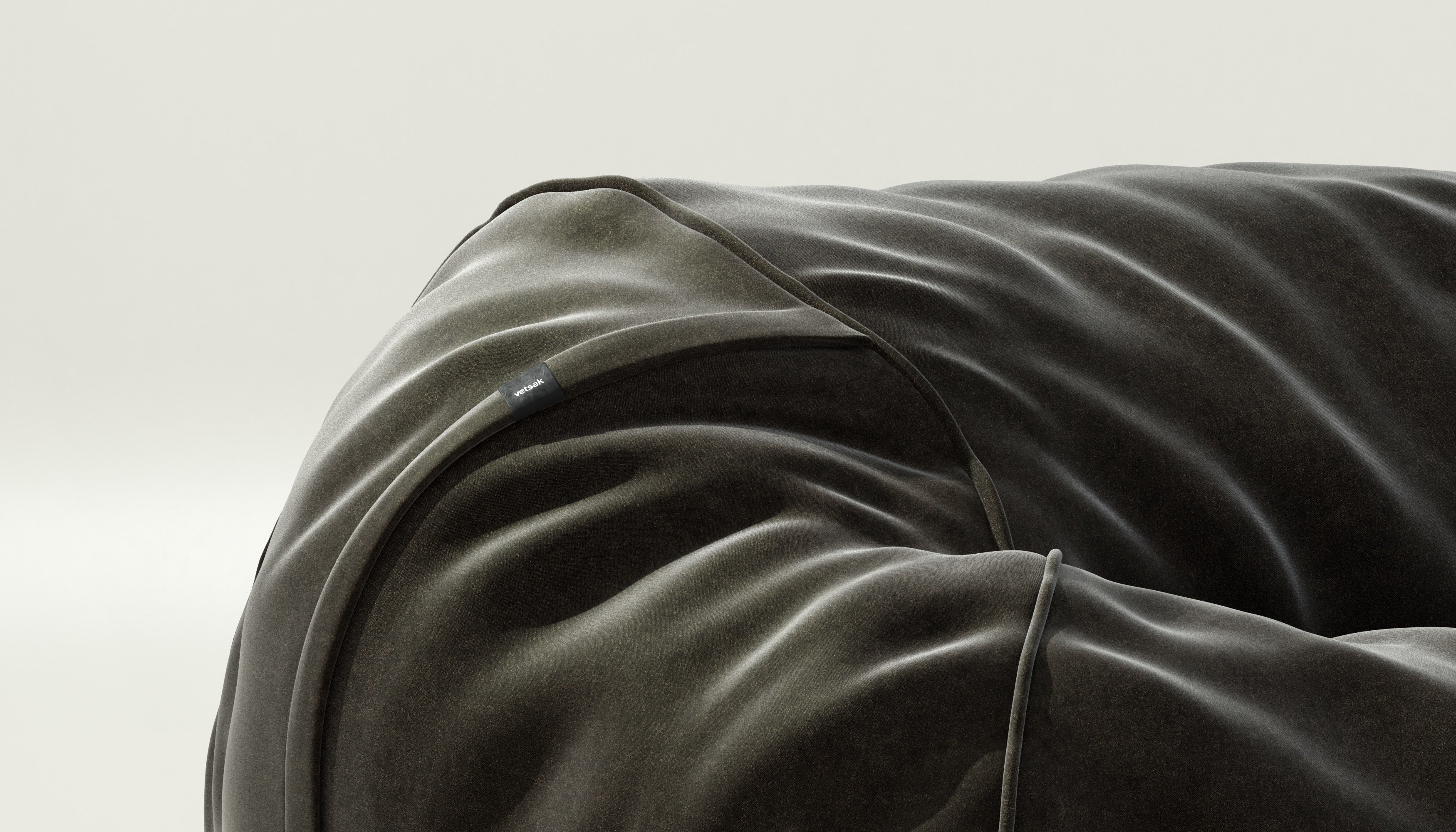 vetsak | Cover Sitzsack Medium - Suave - Anthracite - Image 3