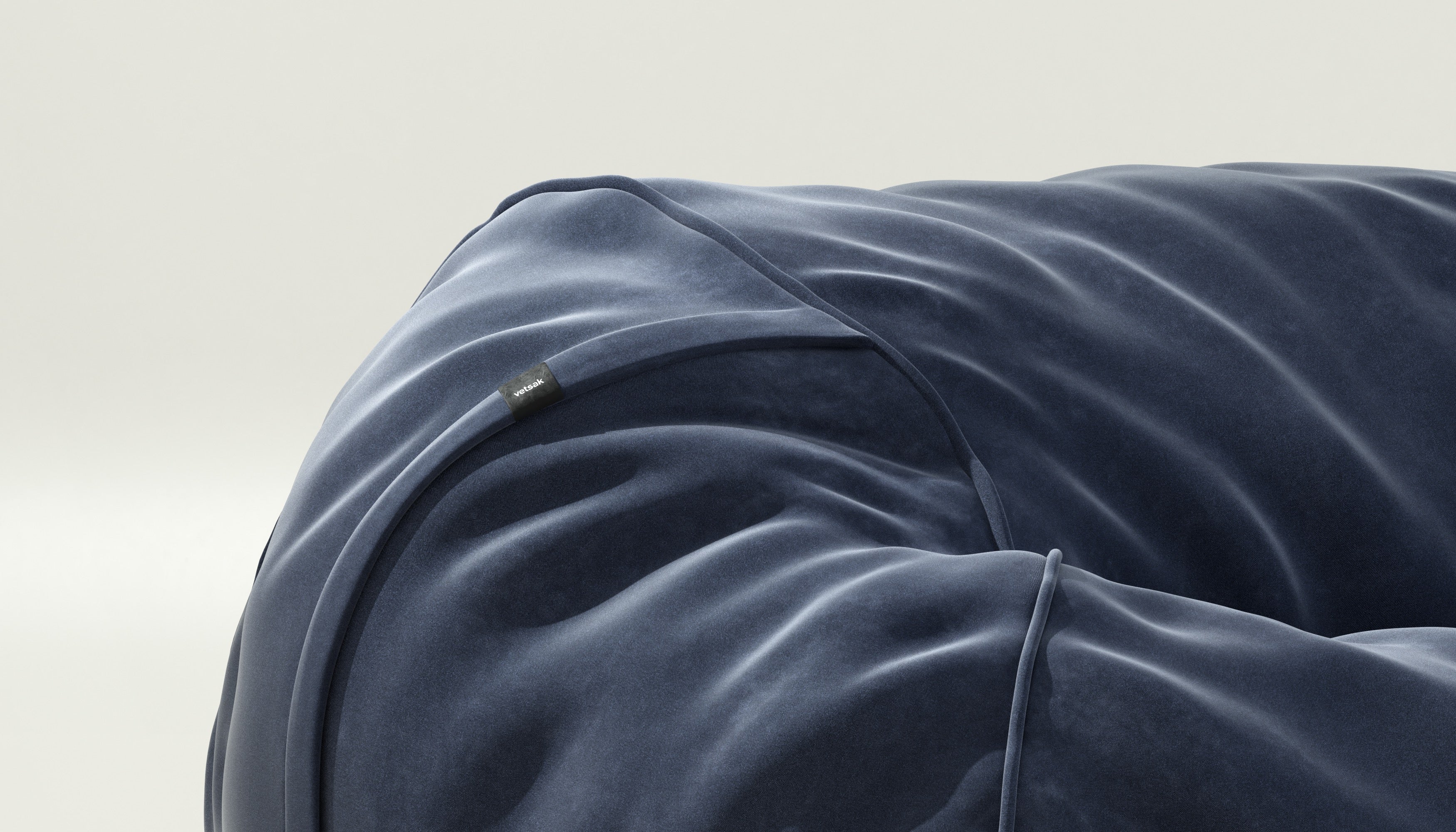 vetsak | Cover Sitzsack Medium - Suave - Navy - Image 3