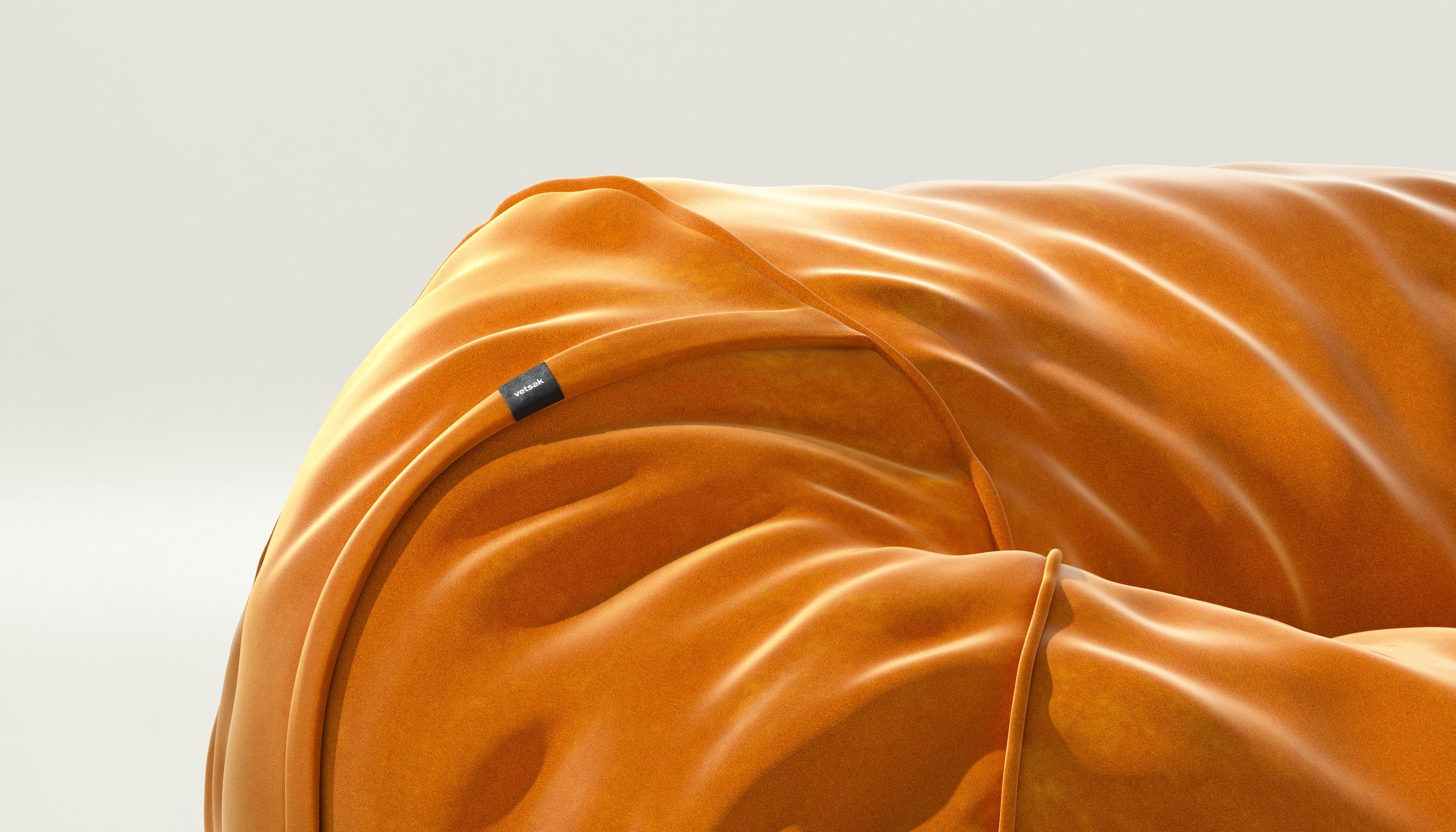 vetsak | Cover Sitzsack Medium - Suave - Orange Blaze - Image 3
