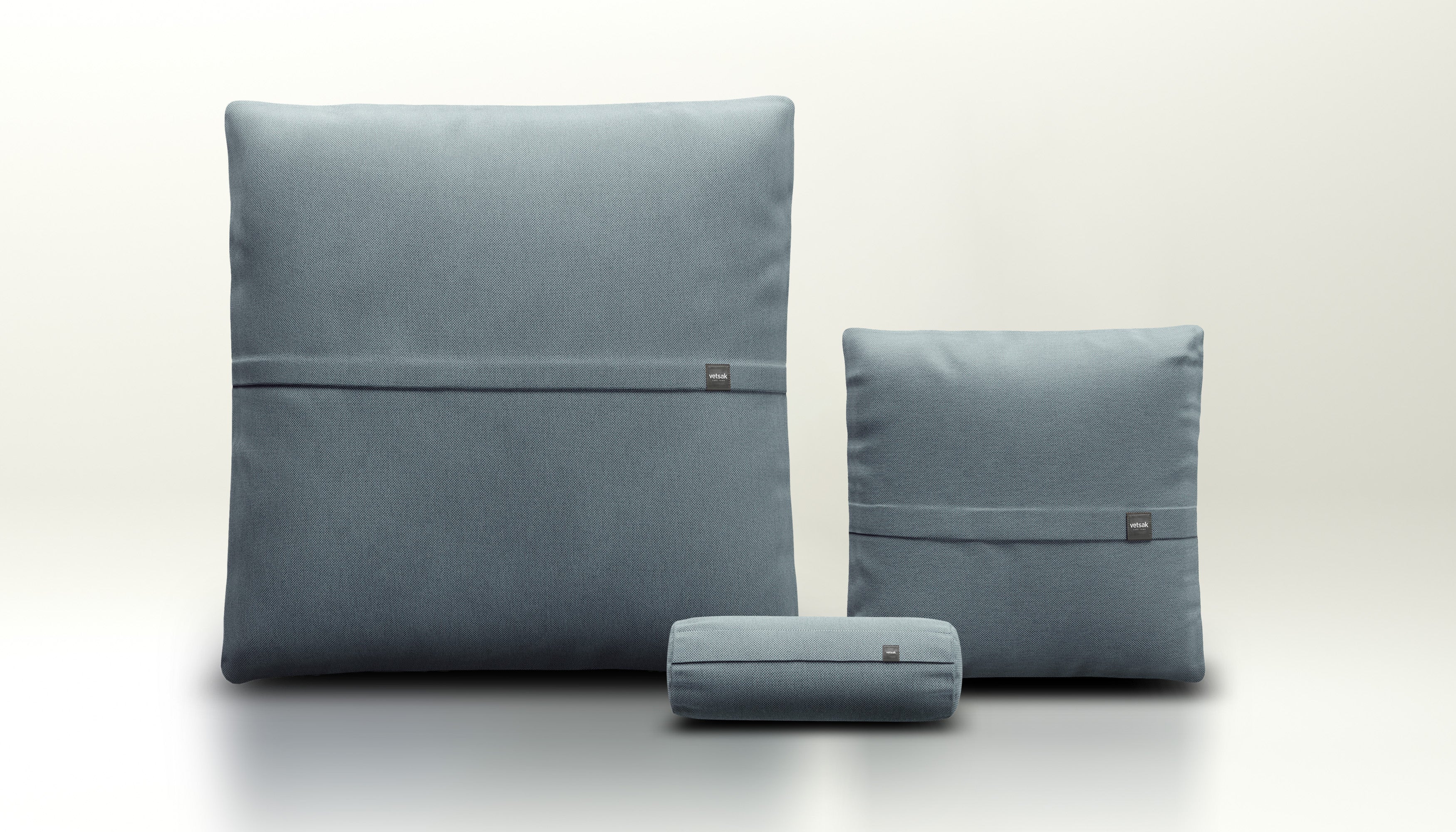 Pillow Set 2 - Herringbone - Light Blue