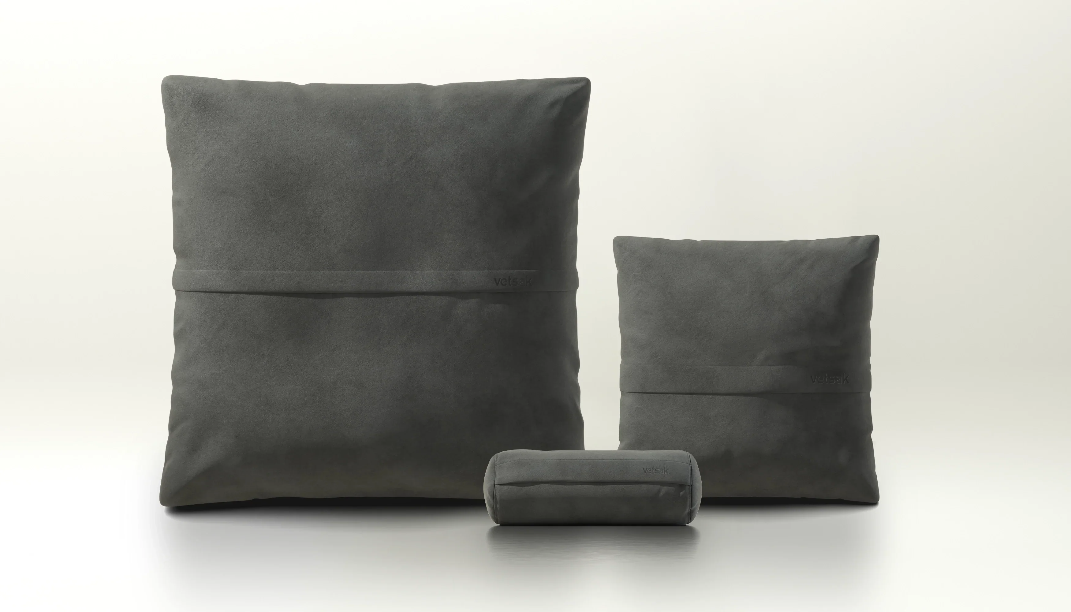 Pillow Set 2 - Leather - Cacao