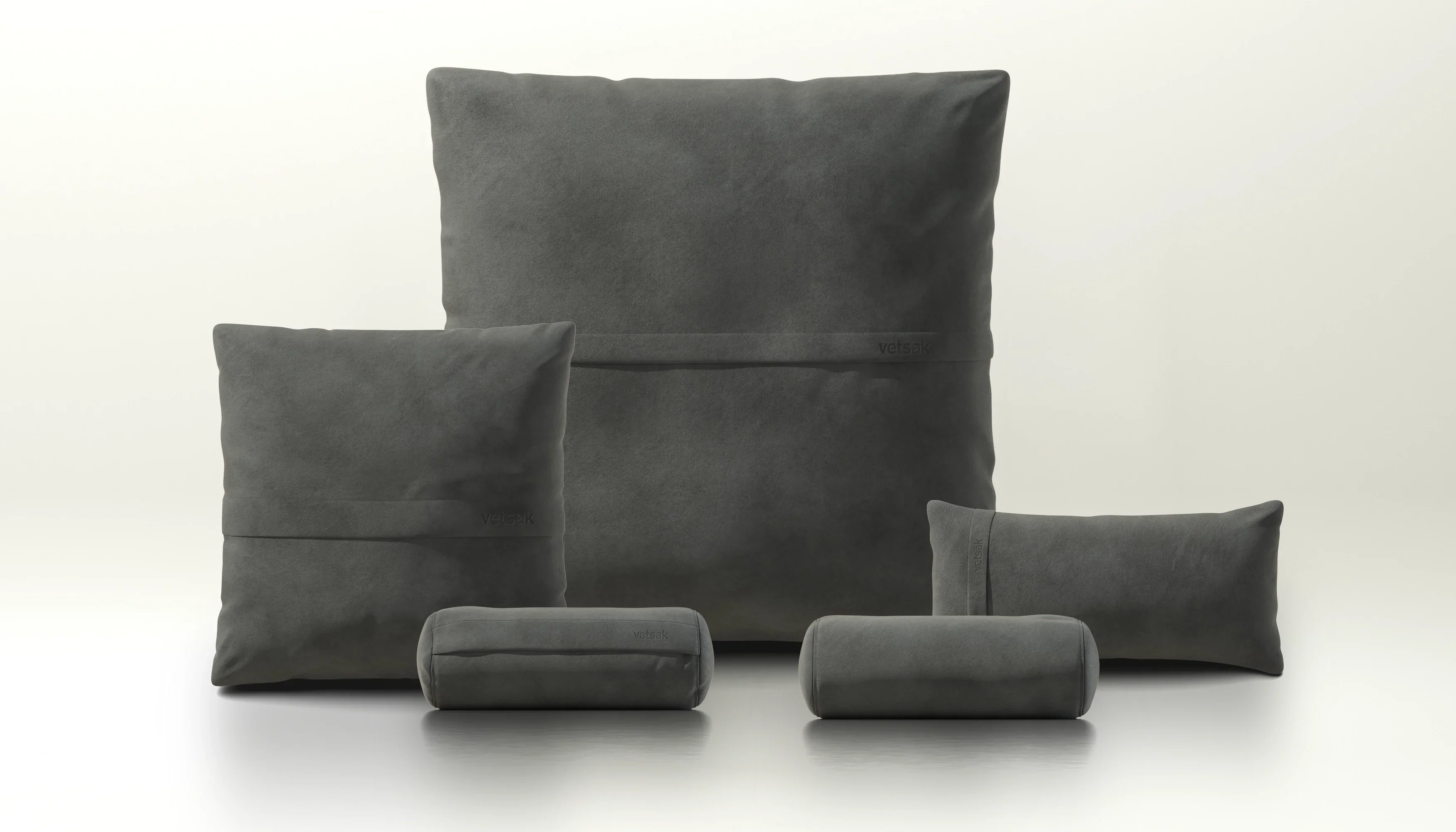 Pillow Set 4 - Leather - Cacao