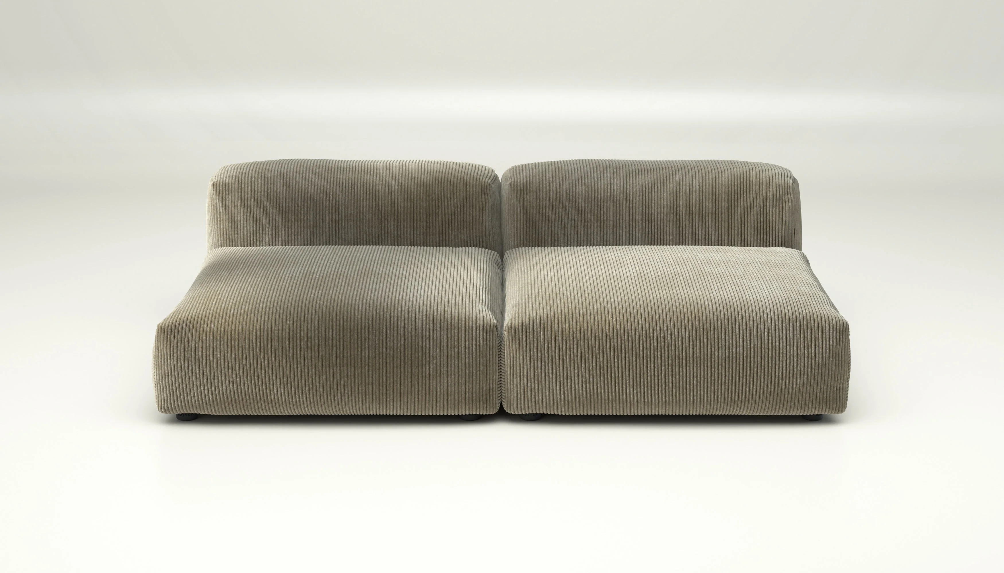 vetsak | Sofa Set 01 Large - Cord Velour - Khaki | Modulares Sofa | 3.5 Sitzer - Image 2