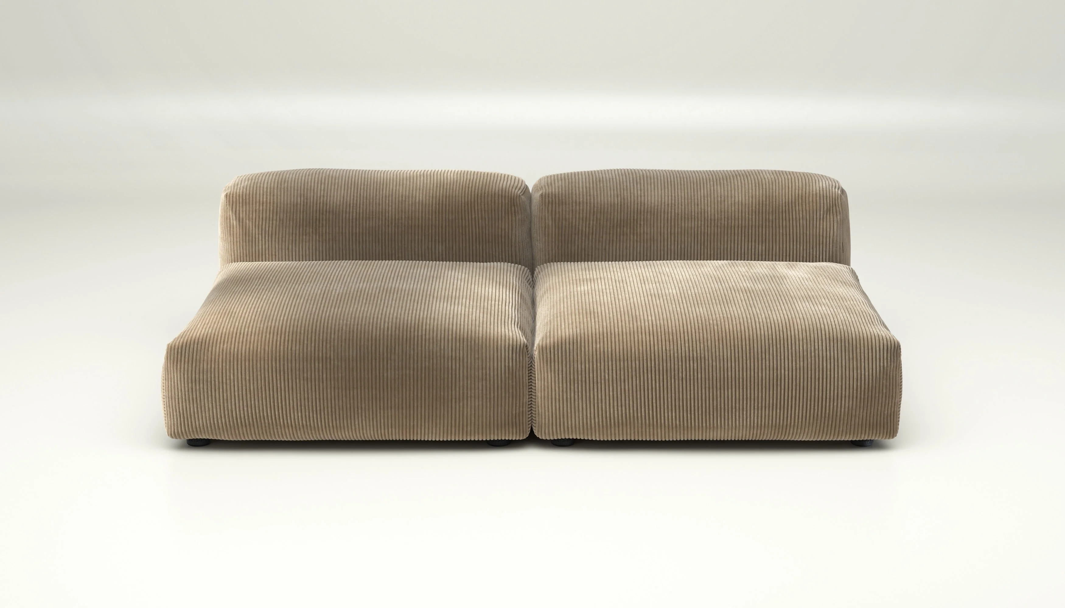 vetsak | Sofa Set 01 Large - Cord Velour - Sand | Modulares Sofa | 3.5 Sitzer - Image 2