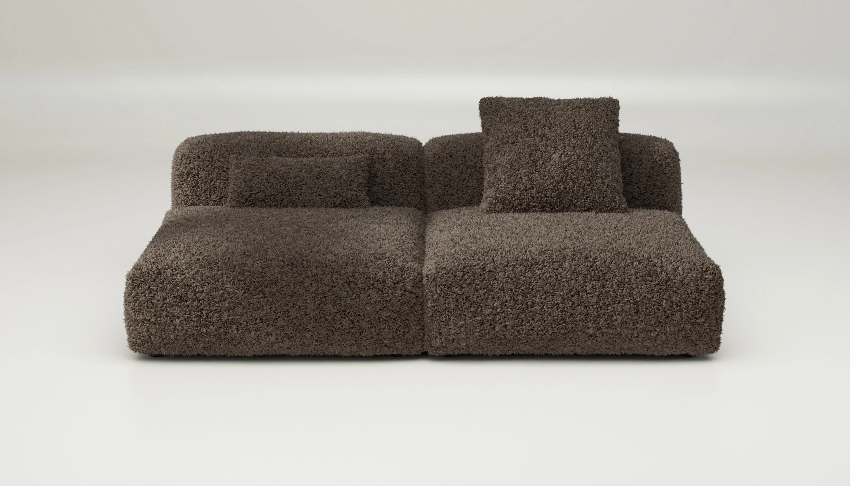 vetsak | Sofa Set 01 Large - Doodle - Cacao | Modulares Sofa | 3.5 Sitzer