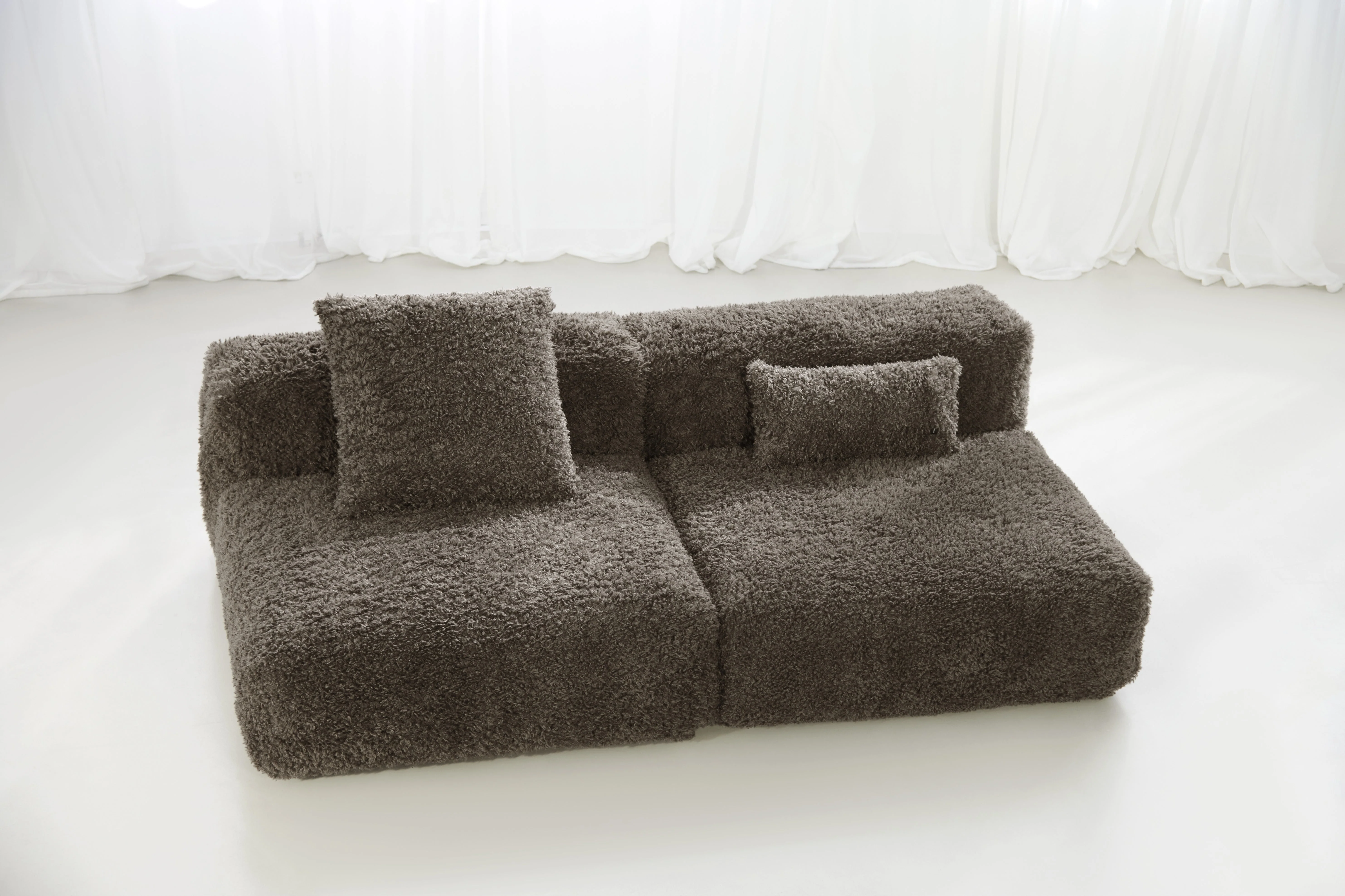 vetsak | Sofa Set 01 Large - Doodle - Cacao | Modulares Sofa | 3.5 Sitzer - Image 5
