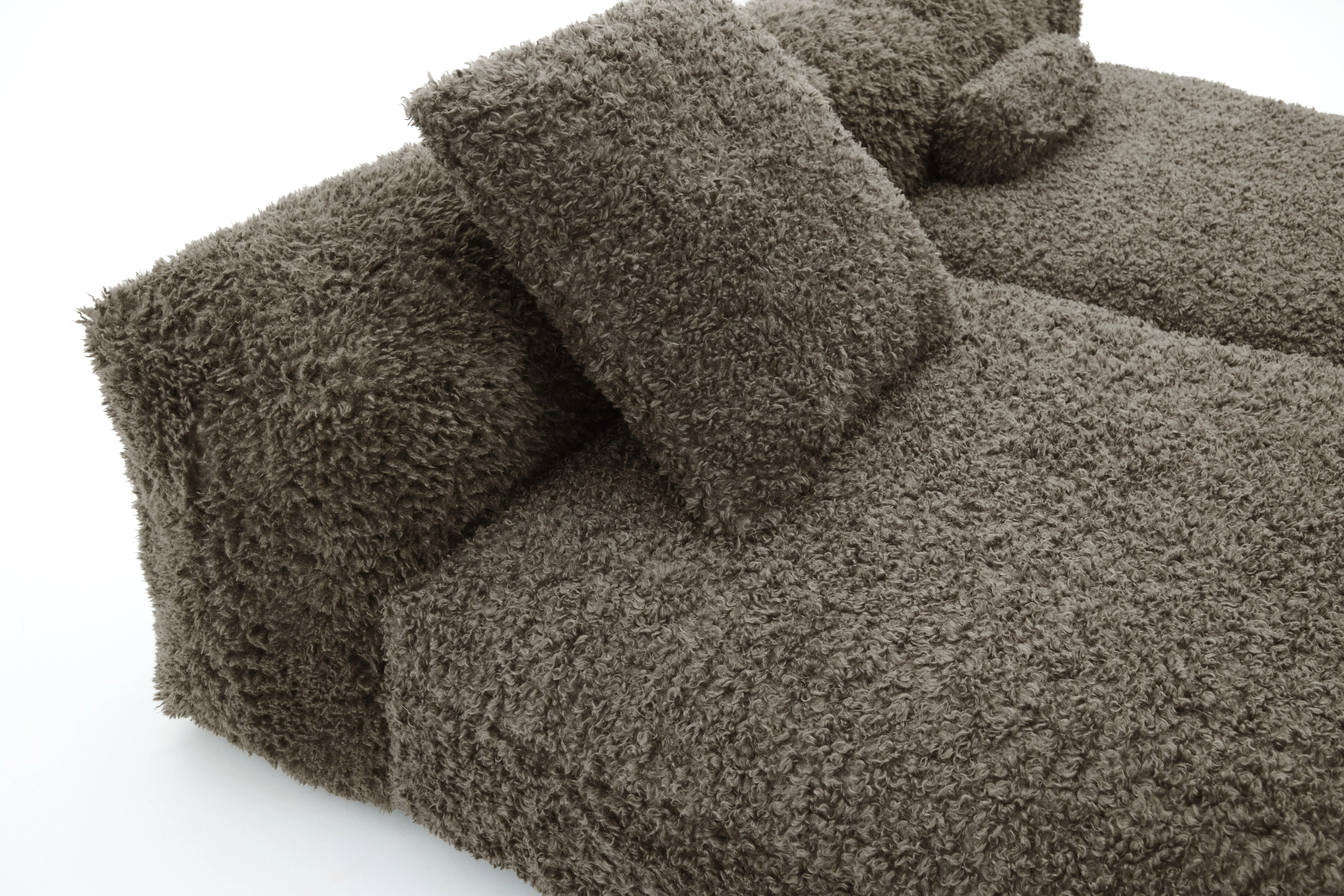 vetsak | Sofa Set 01 Large - Doodle - Cacao | Modulares Sofa | 3.5 Sitzer - Image 6