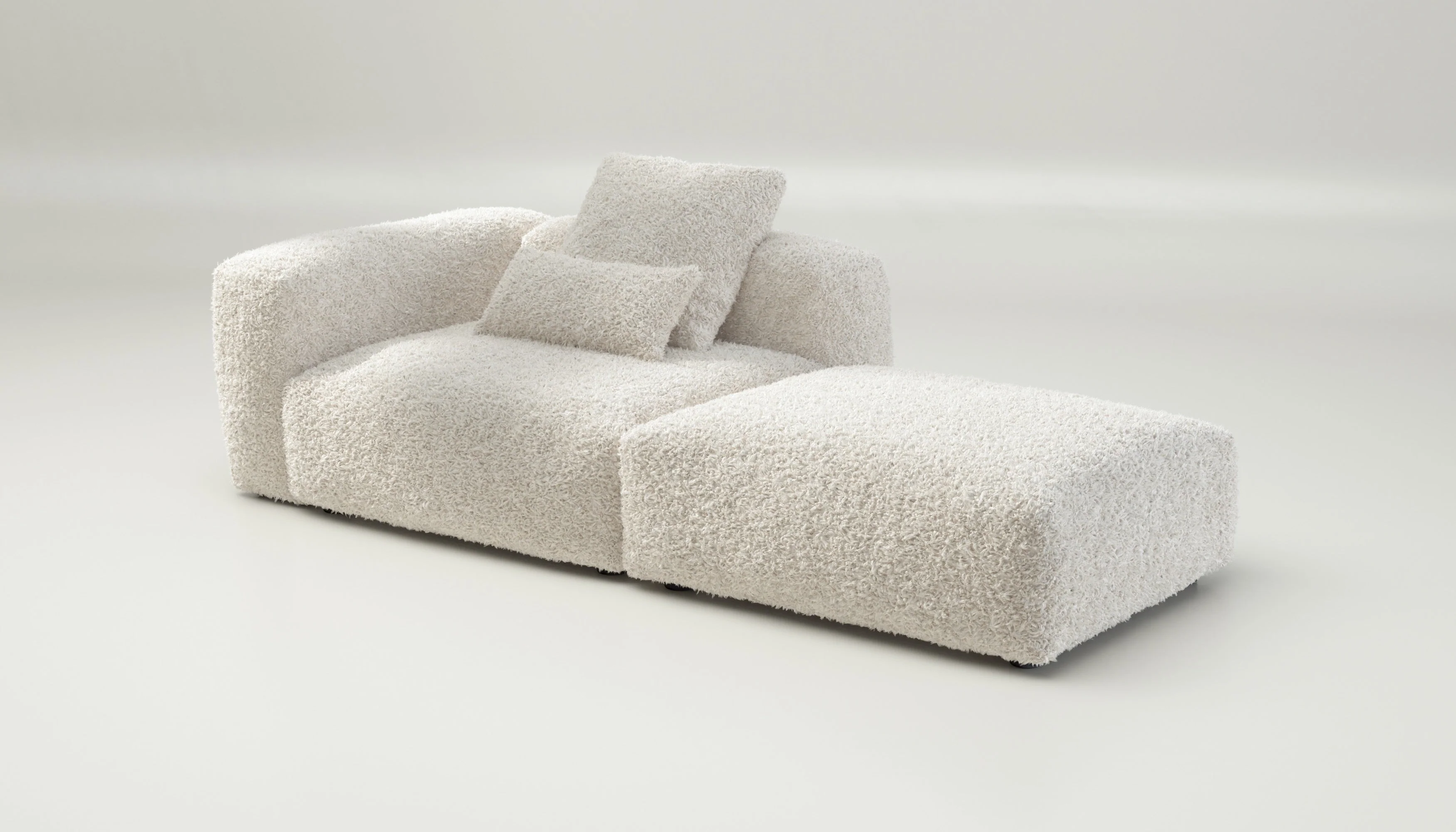 vetsak | Sofa Set 01 Large - Doodle - Creme | Modulares Sofa | 3.5 Sitzer - Image 4