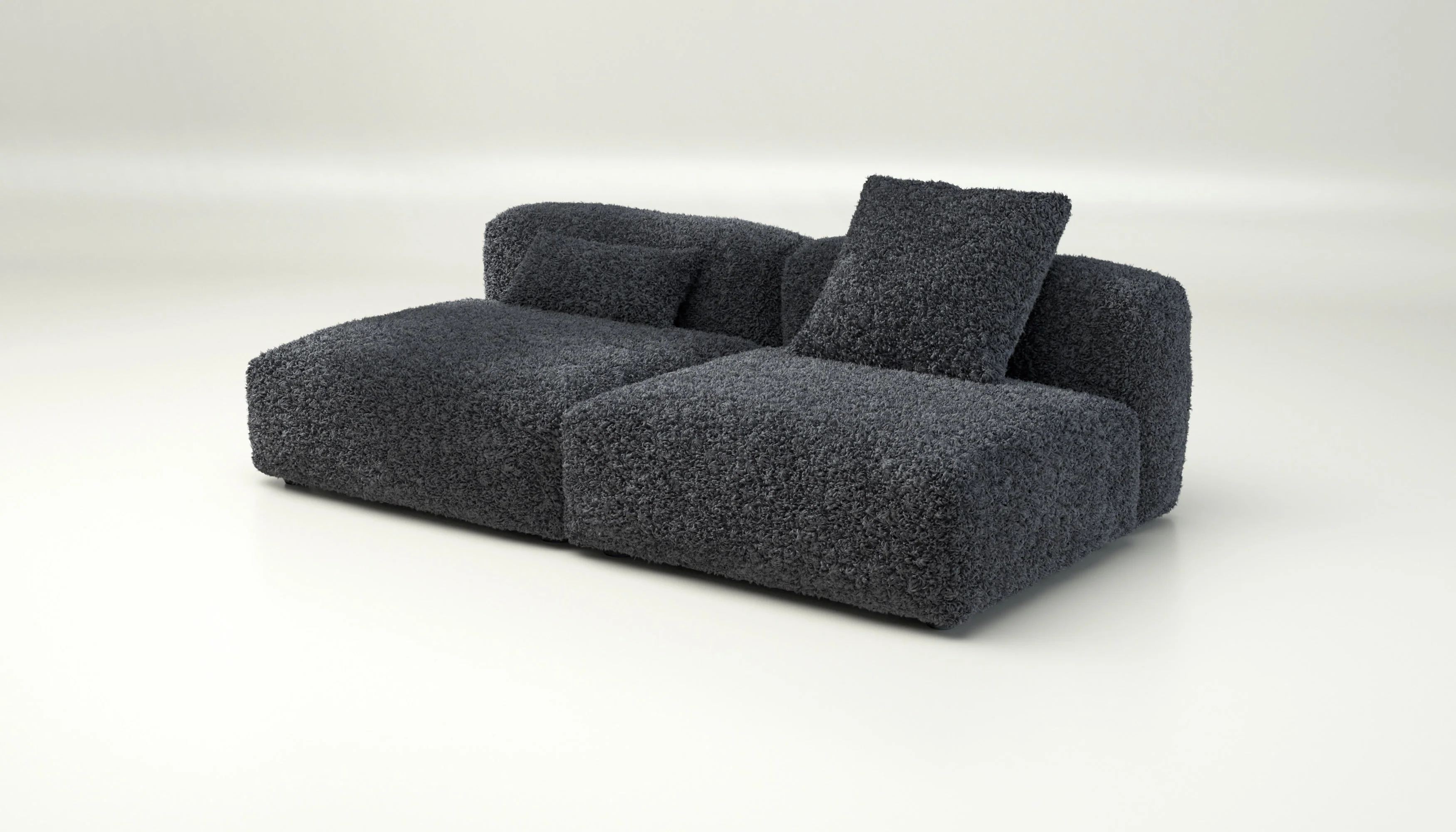vetsak | Sofa Set 01 Large - Doodle - Dark Grey | Modulares Sofa | 3.5 Sitzer - Image 3