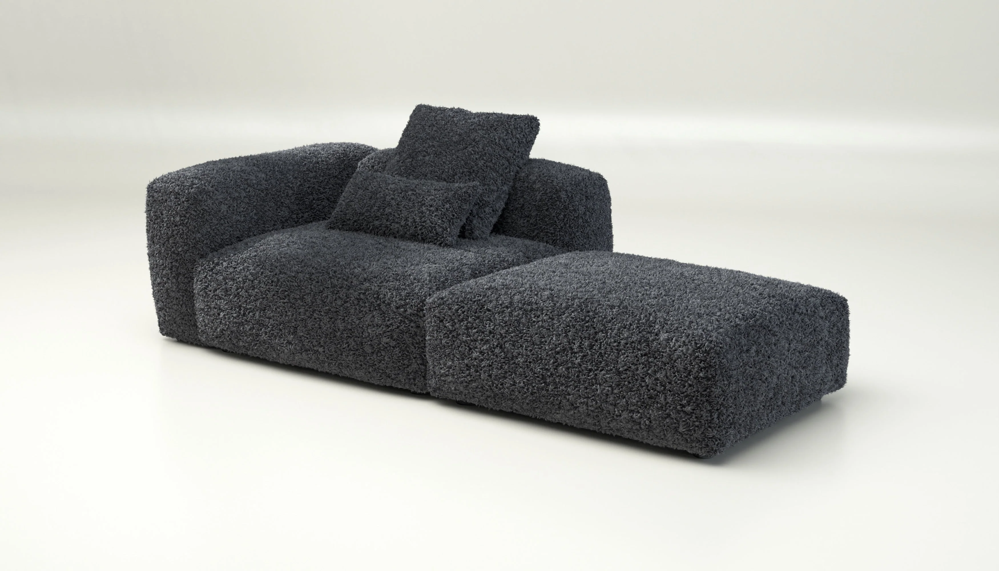 vetsak | Sofa Set 01 Large - Doodle - Dark Grey | Modulares Sofa | 3.5 Sitzer - Image 4