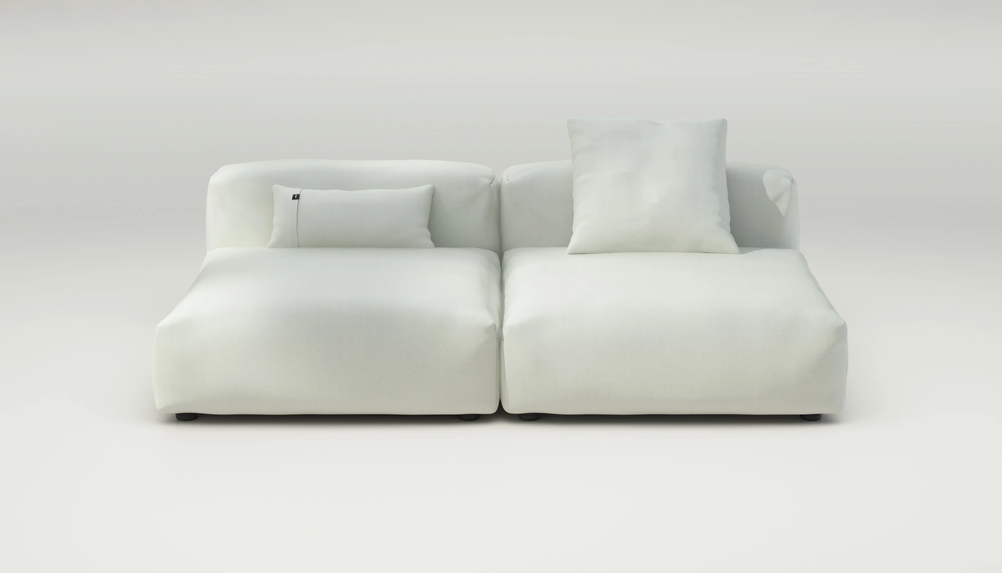 vetsak | Sofa Set 01 Large - Herringbone - Creme | Modulares Sofa | 3.5 Sitzer
