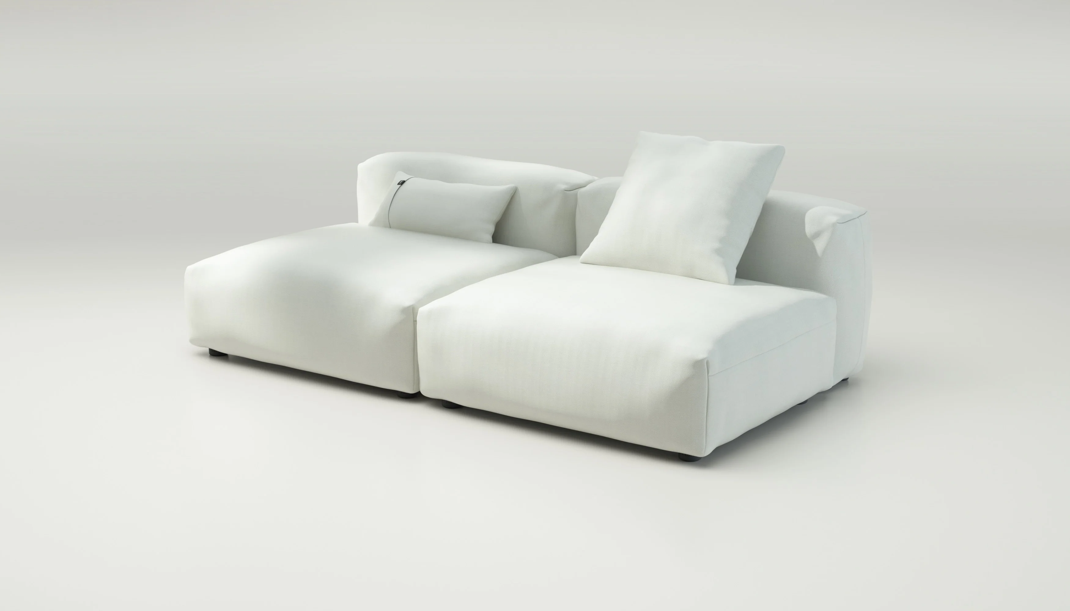 vetsak | Sofa Set 01 Large - Herringbone - Creme | Modulares Sofa | 3.5 Sitzer - Image 3