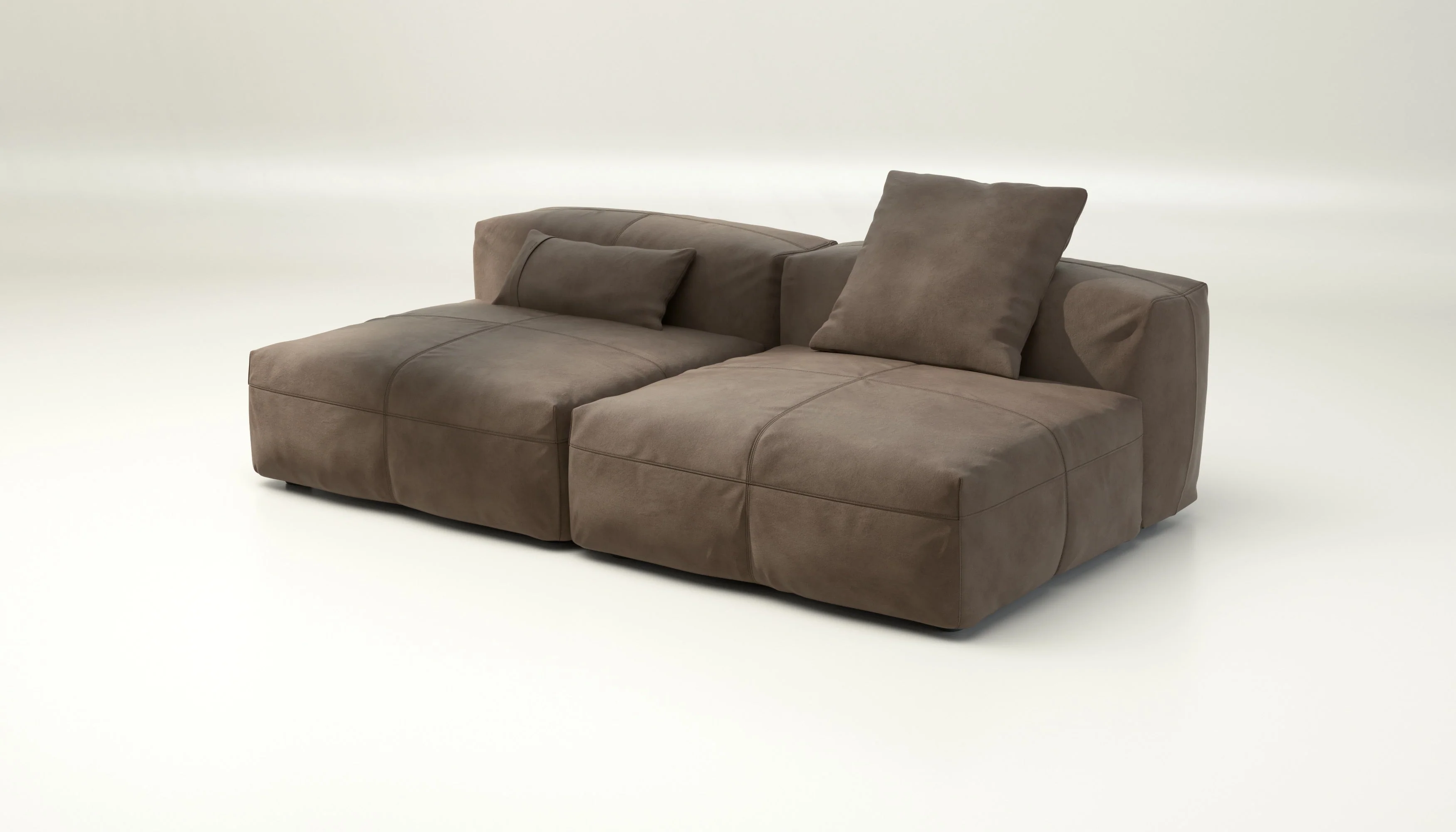 vetsak | Sofa Set 01 Large - leather - cacao | Modulares Sofa | 3.5 Sitzer - Image 3