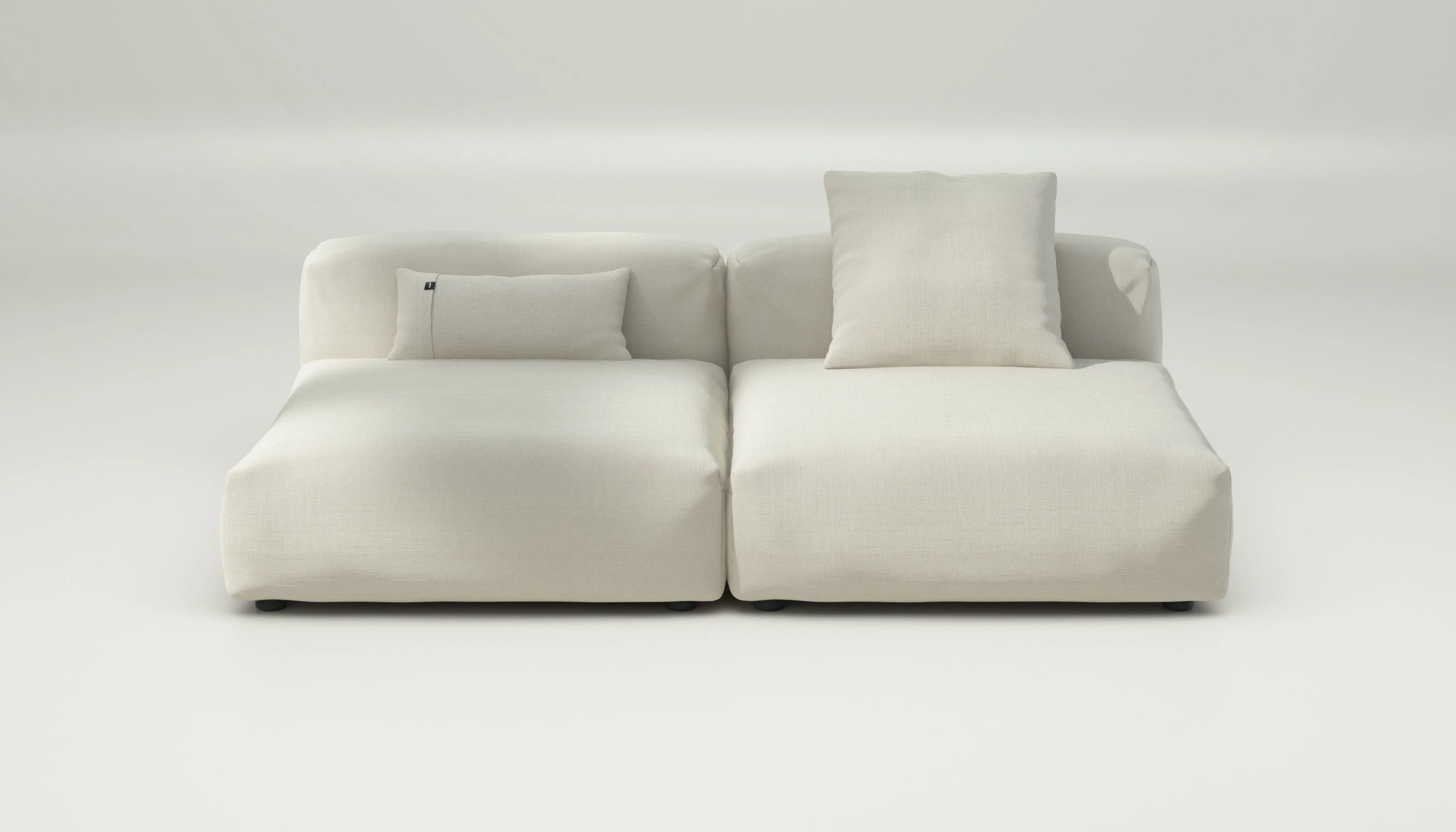 vetsak | Sofa Set 01 Large - Pique - Creme | Modulares Sofa | 3.5 Sitzer