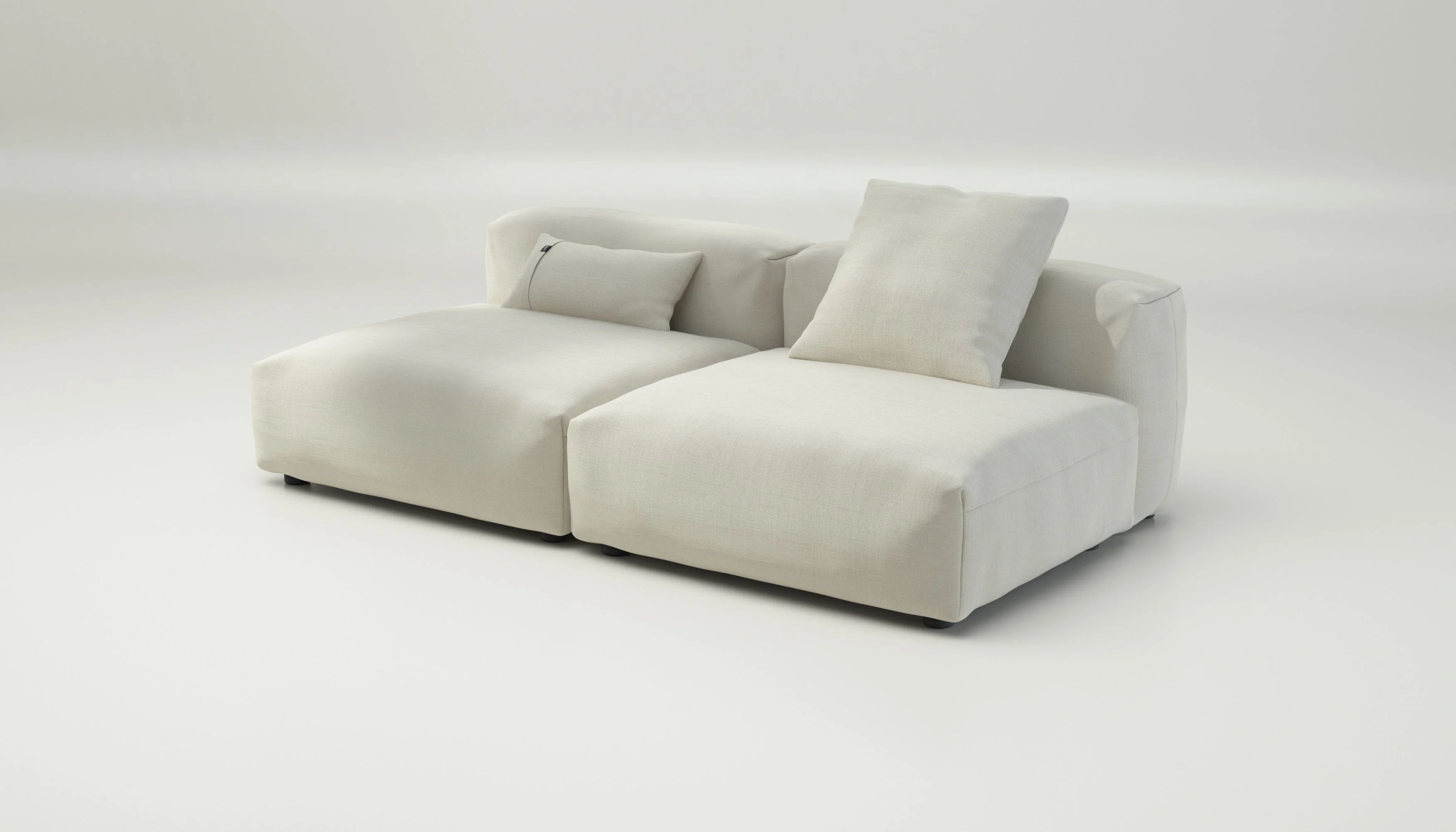 vetsak | Sofa Set 01 Large - Pique - Creme | Modulares Sofa | 3.5 Sitzer - Image 3