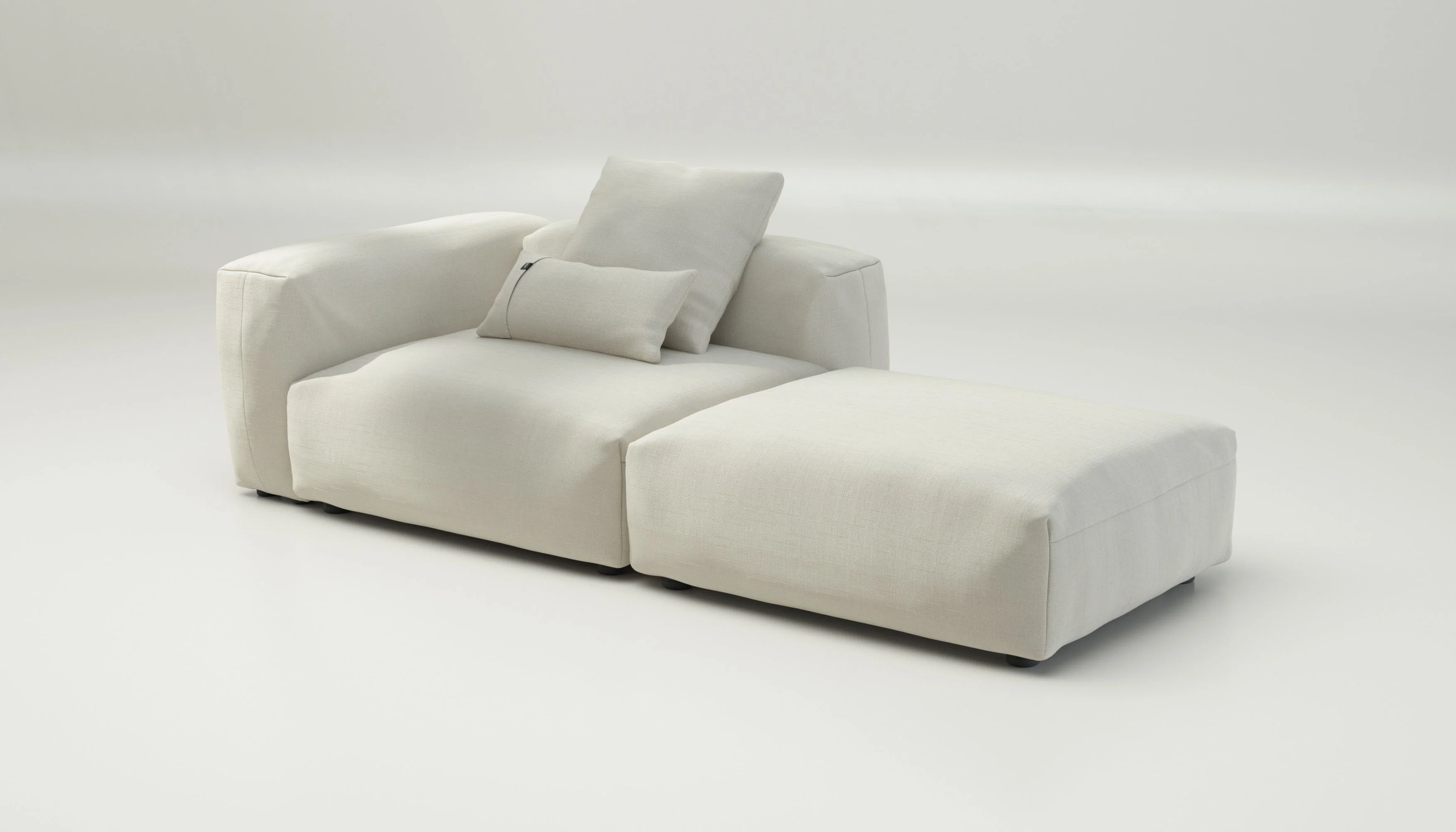 vetsak | Sofa Set 01 Large - Pique - Creme | Modulares Sofa | 3.5 Sitzer - Image 4