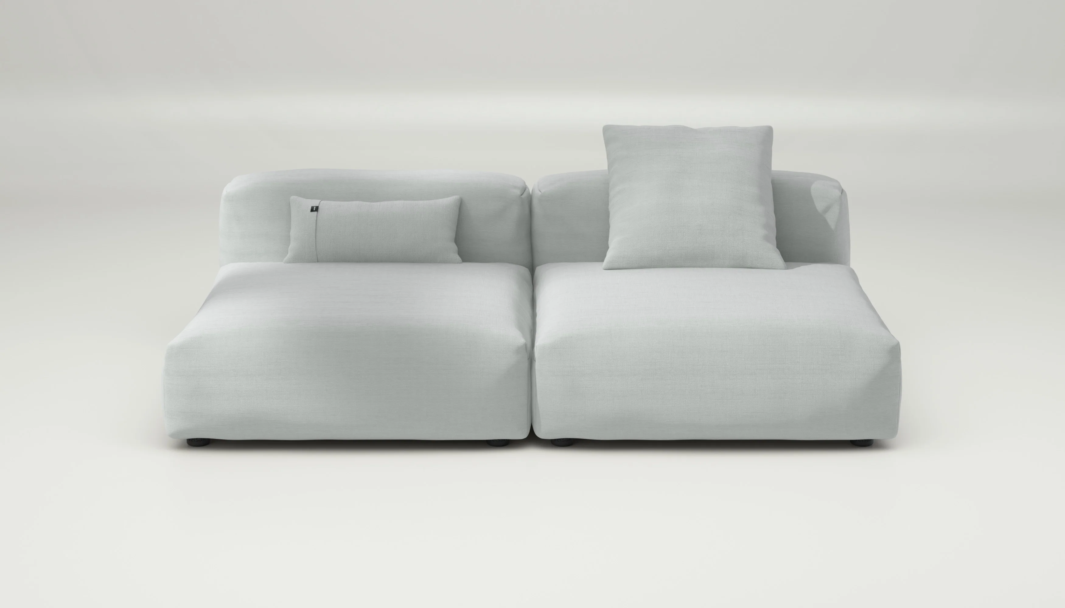 vetsak | Sofa Set 01 Large - Pique - Light Grey | Modular Sofa | 3.5 Seater
