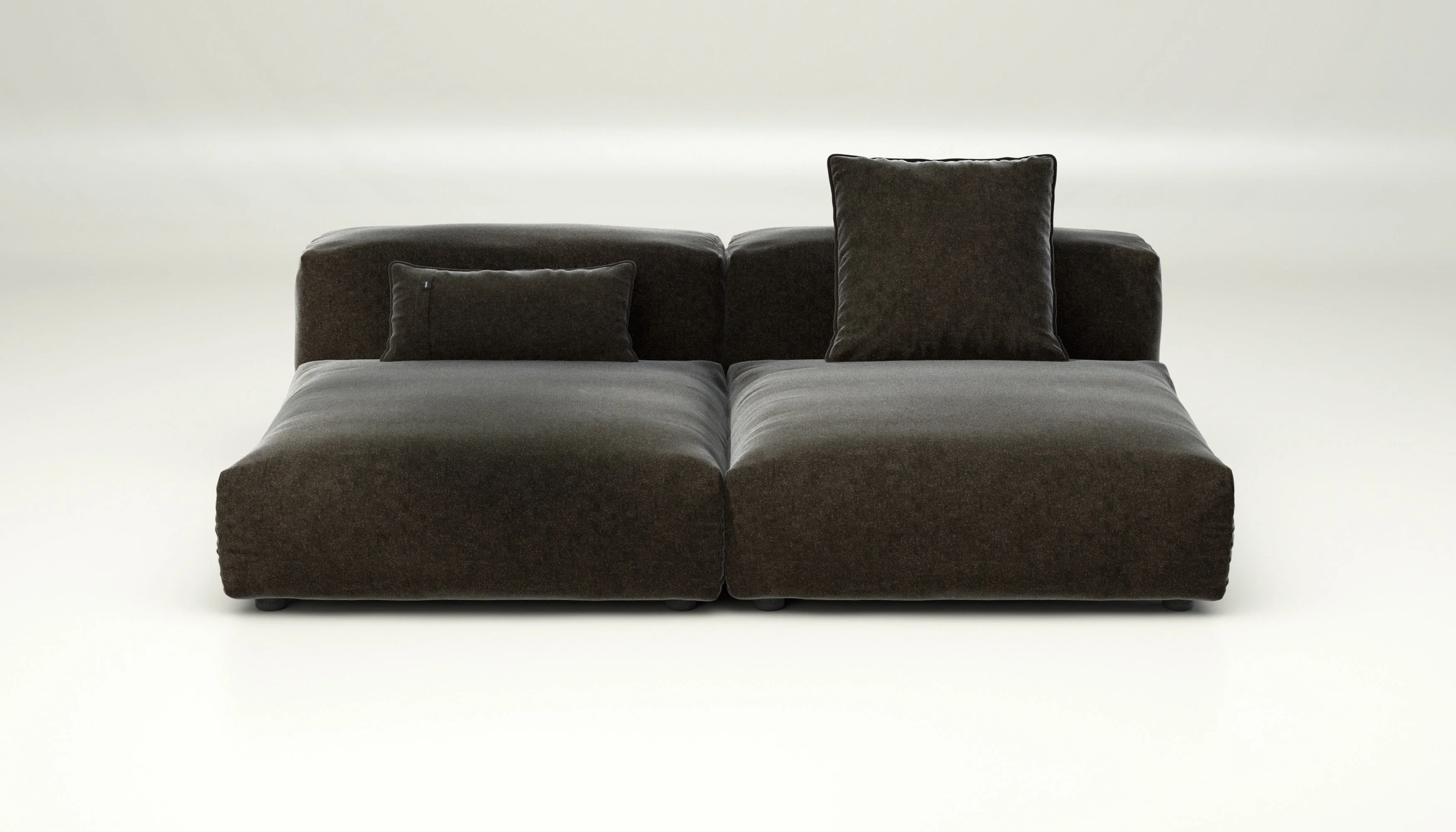 vetsak | Sofa Set 01 Large - Suave - Anthracite | Modular Sofa | 3.5 Seater