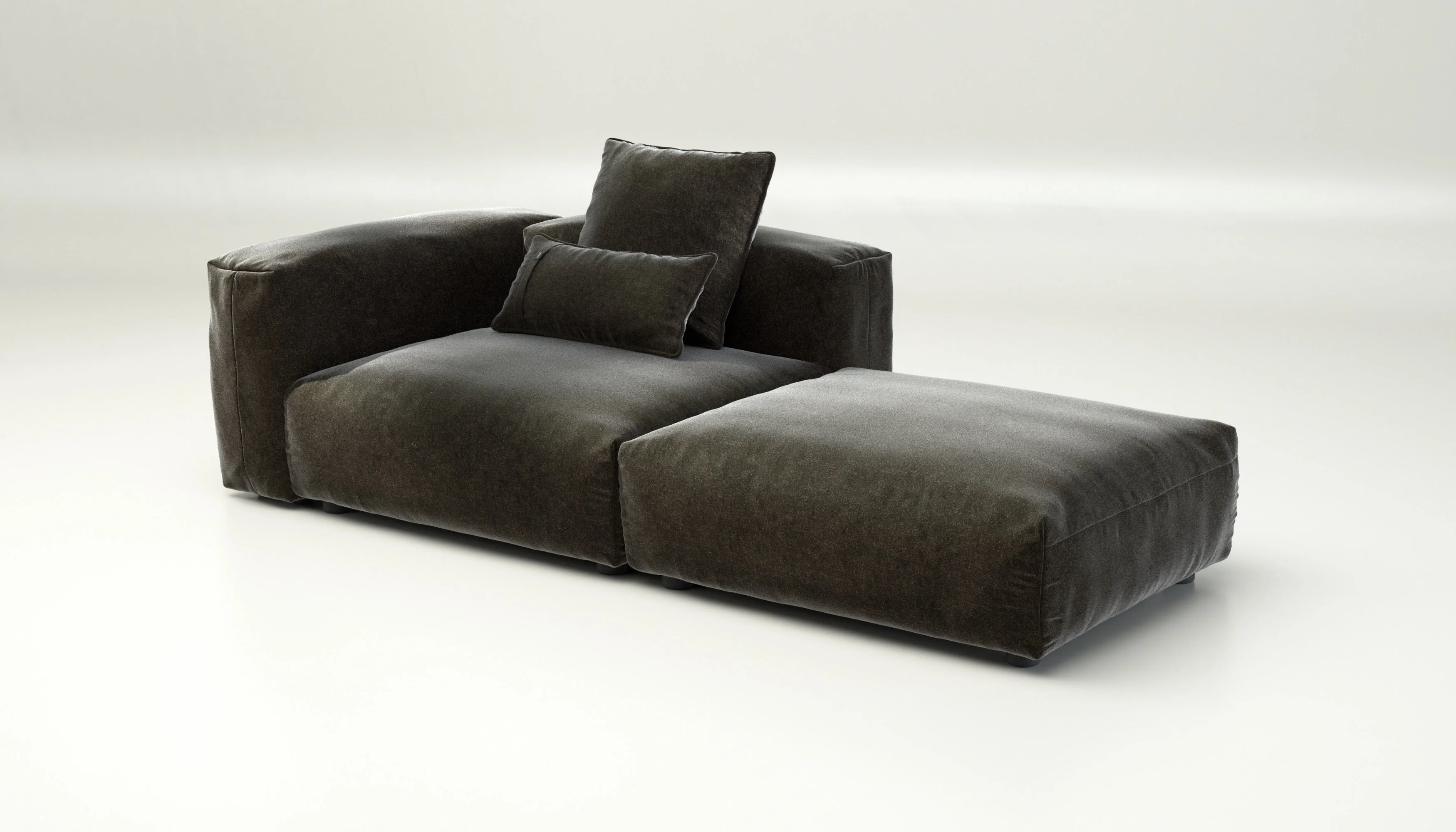 vetsak | Sofa Set 01 Large - Suave - Anthracite | Modular Sofa | 3.5 Seater - Image 4