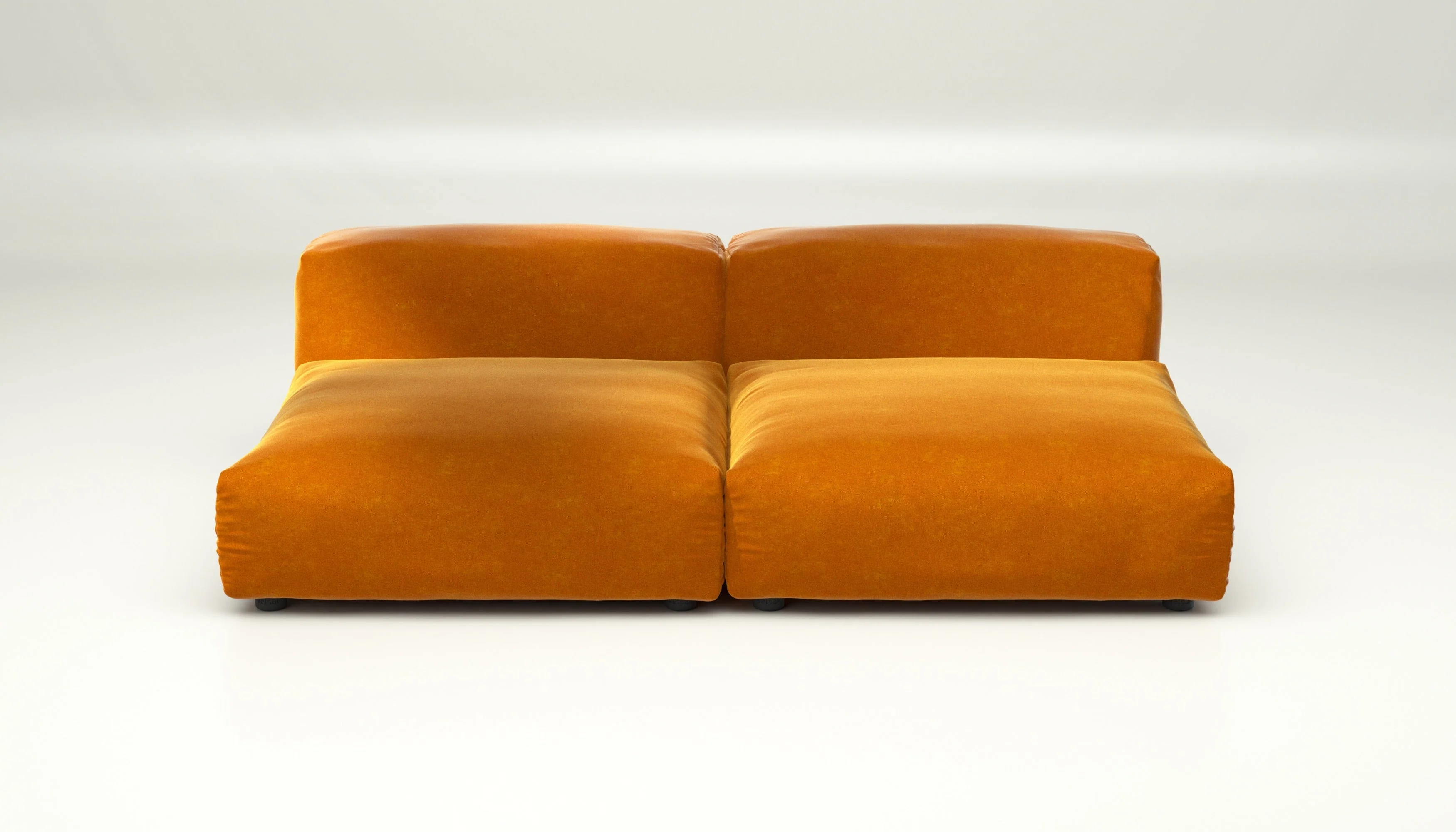 vetsak | Sofa Set 01 Large - Suave - Orange Blaze | Modulares Sofa | 3.5 Sitzer - Image 2