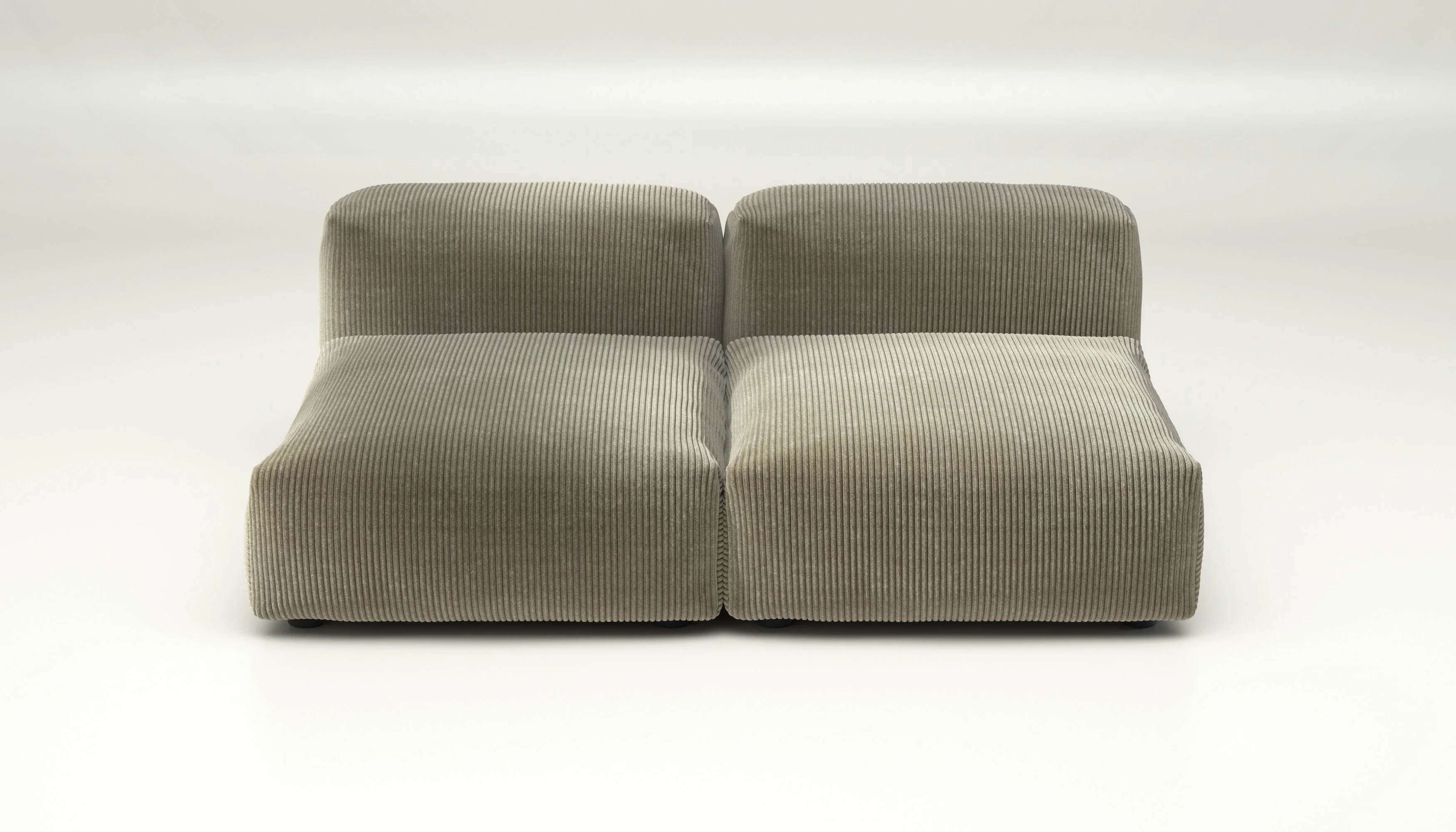vetsak | Sofa Set 01 Medium - Cord Velour - Khaki | Modulares Sofa | 2.5 Sitzer - Image 2