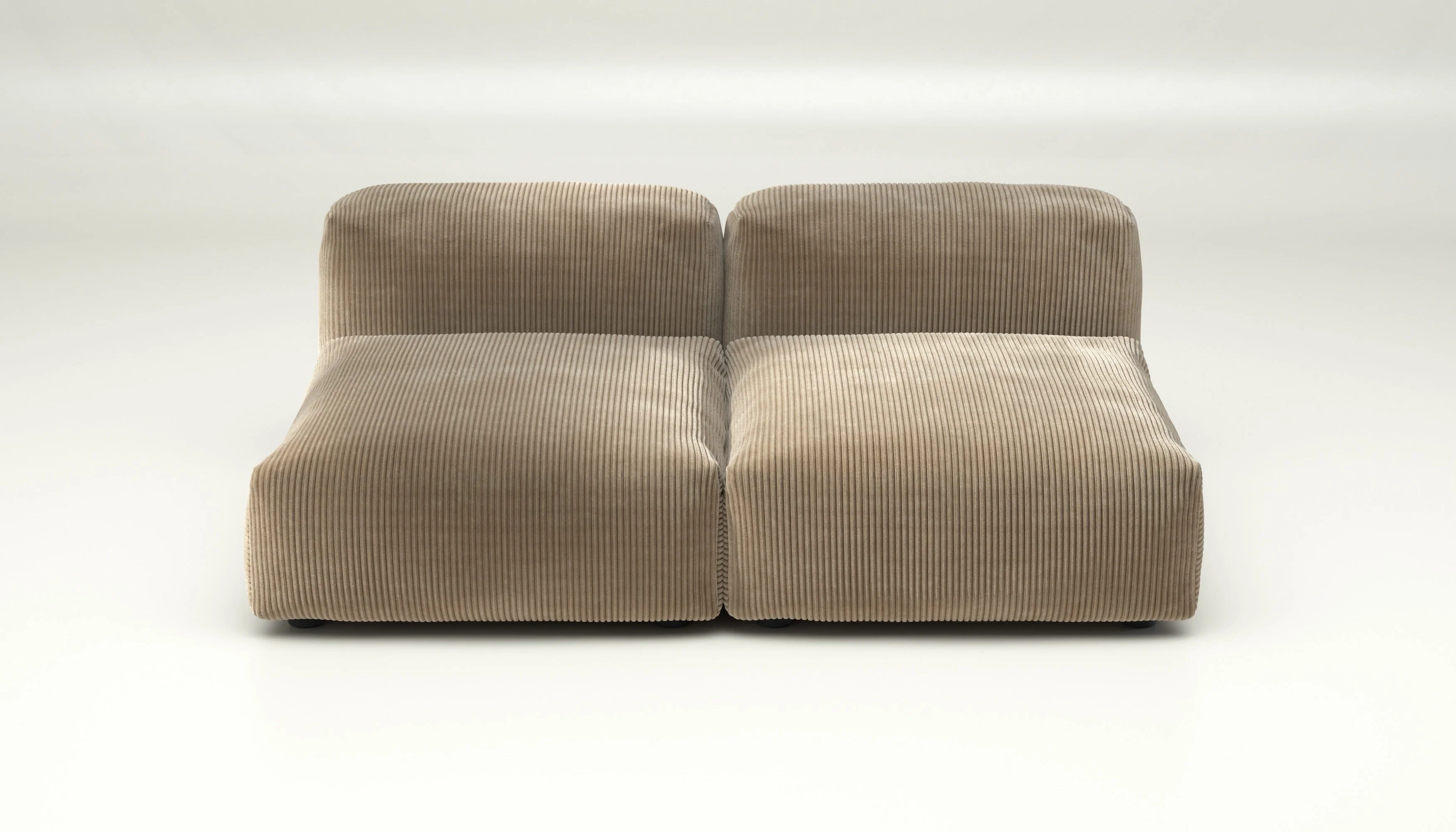 vetsak | Sofa Set 01 Medium - Cord Velour - Sand | Modulares Sofa | 2.5 Sitzer - Image 2