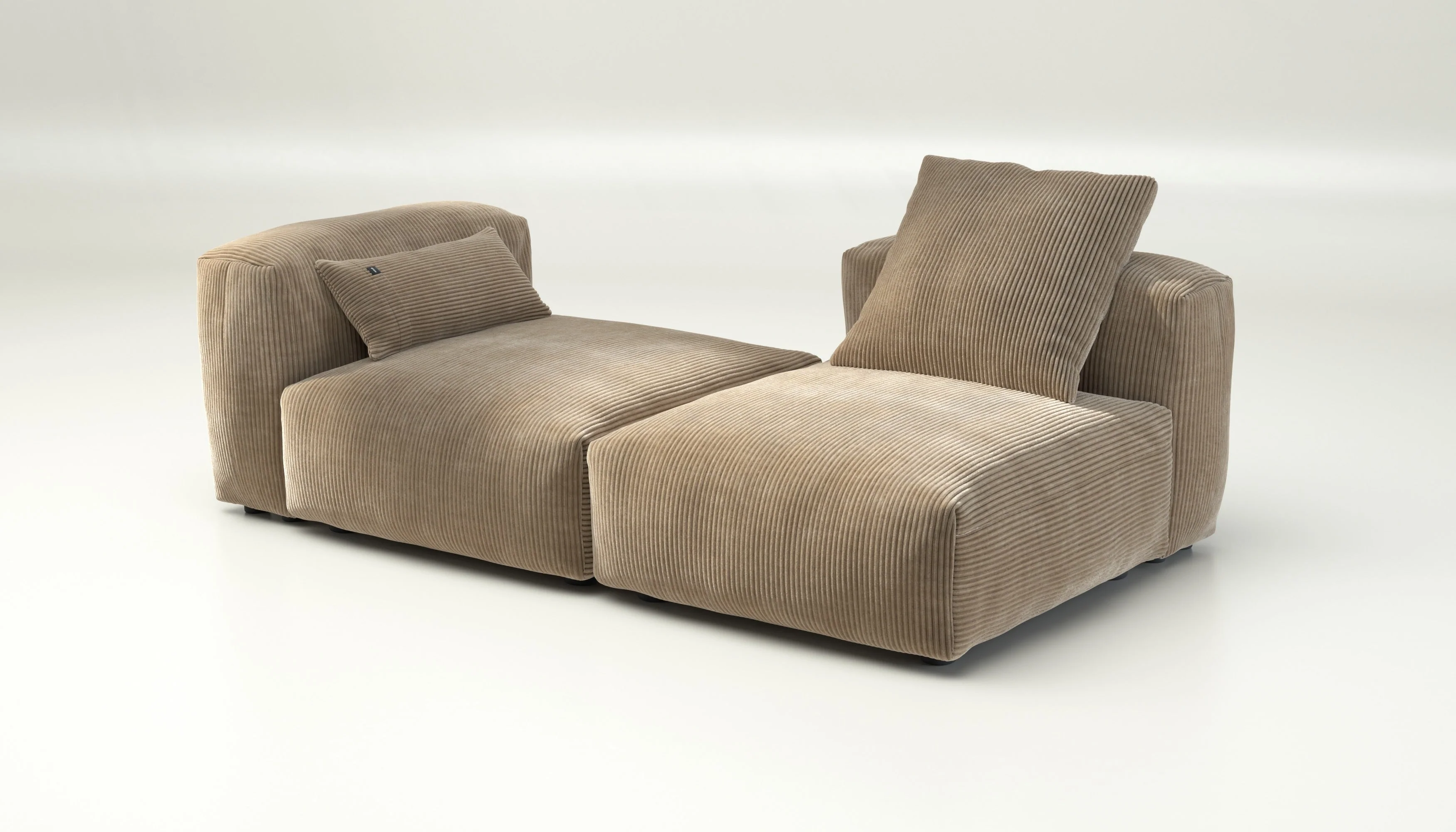 vetsak | Sofa Set 01 Medium - Cord Velour - Sand | Modulares Sofa | 2.5 Sitzer - Image 4