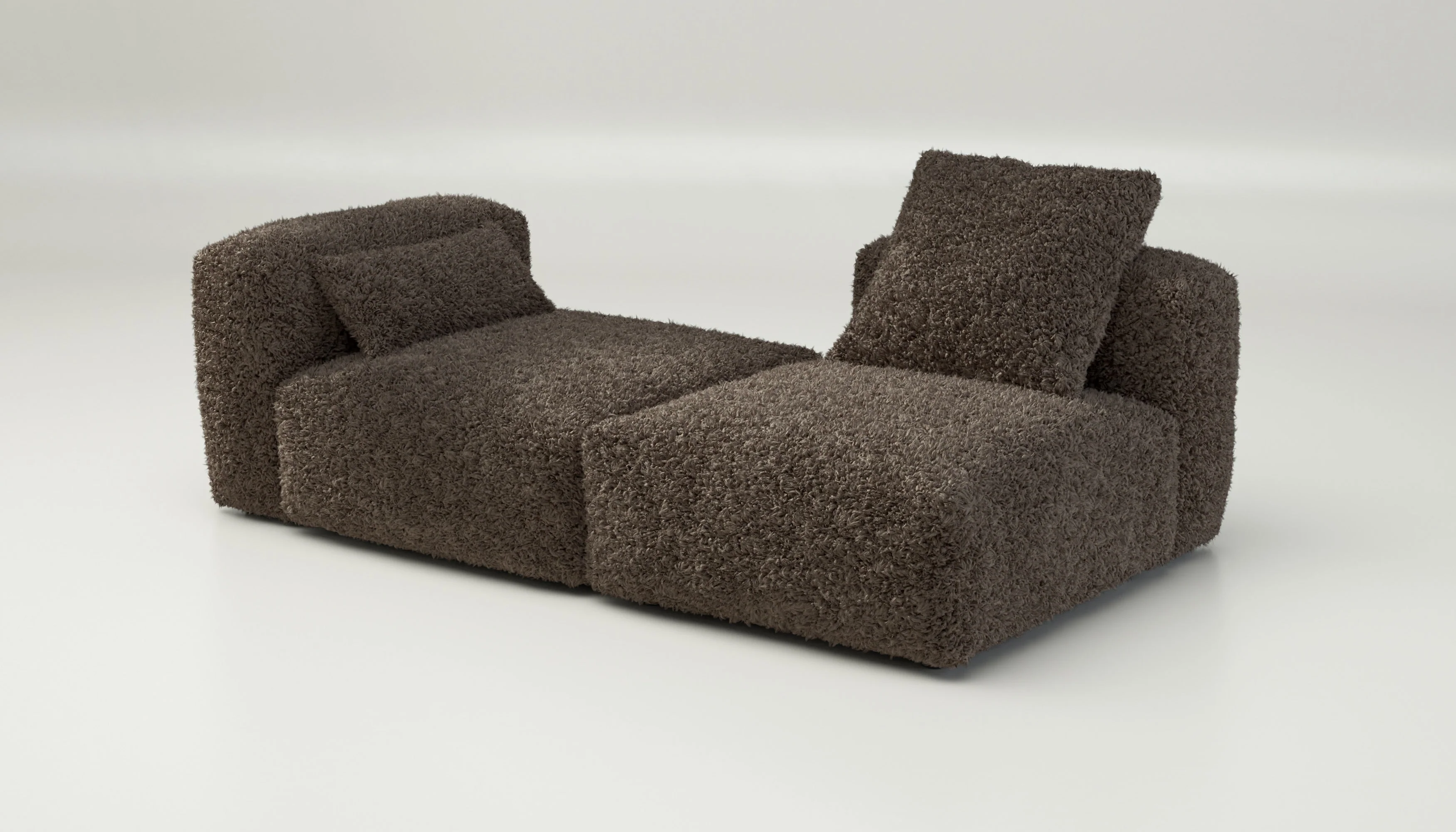 vetsak | Sofa Set 01 Medium - Doodle - Cacao | Modulares Sofa | 2.5 Sitzer - Image 4