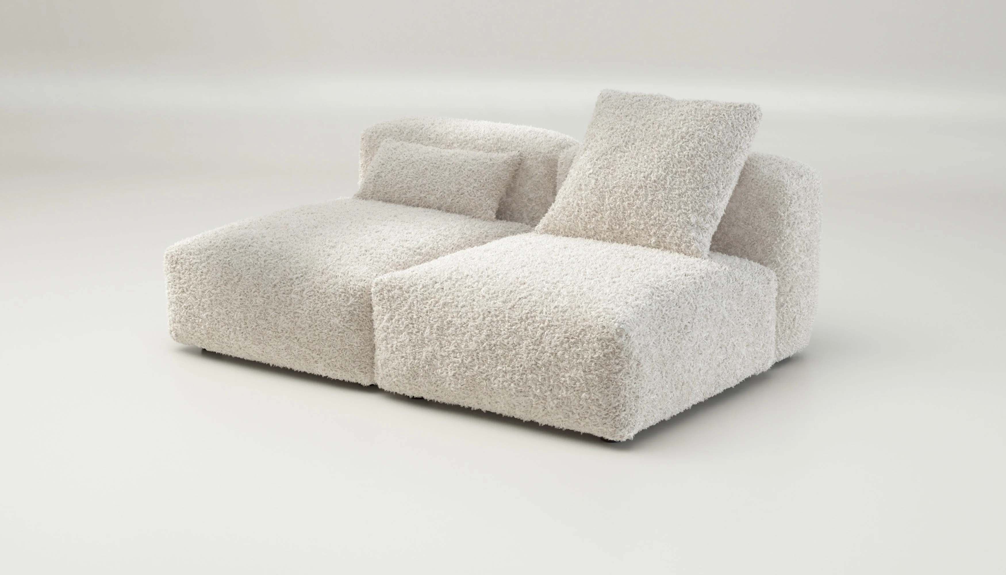 vetsak | Sofa Set 01 Medium - Doodle - Creme | Modulares Sofa | 2.5 Sitzer - Image 3