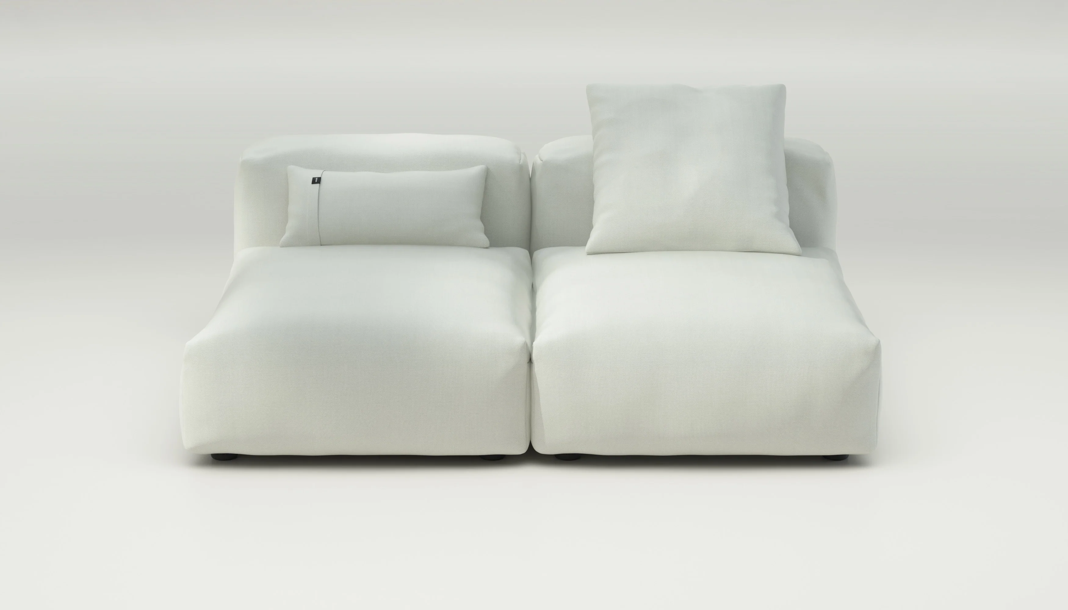 vetsak | Sofa Set 01 Medium - Herringbone - Creme | Modulares Sofa | 2.5 Sitzer