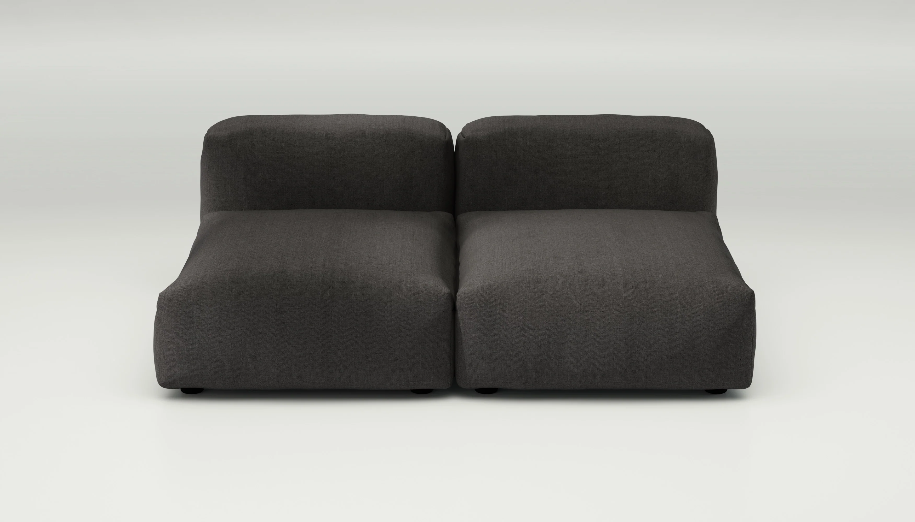 vetsak | Sofa Set 01 Medium - Herringbone - Dark Grey | Modular Sofa | 2.5 Seater - Image 2