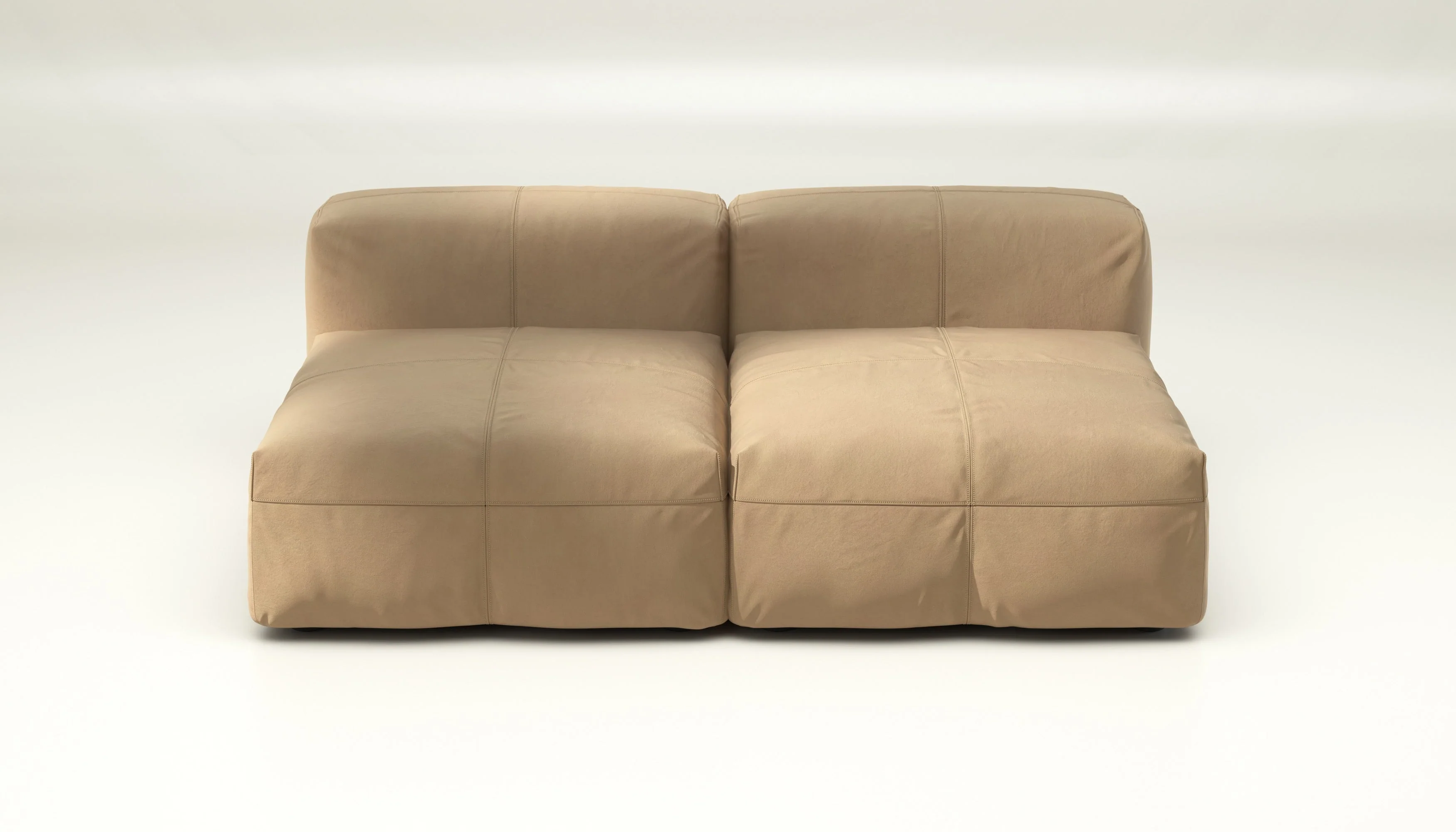 vetsak | Sofa Set 01 Medium - Leather - Beige | Modulares Sofa | 2.5 Sitzer - Image 2