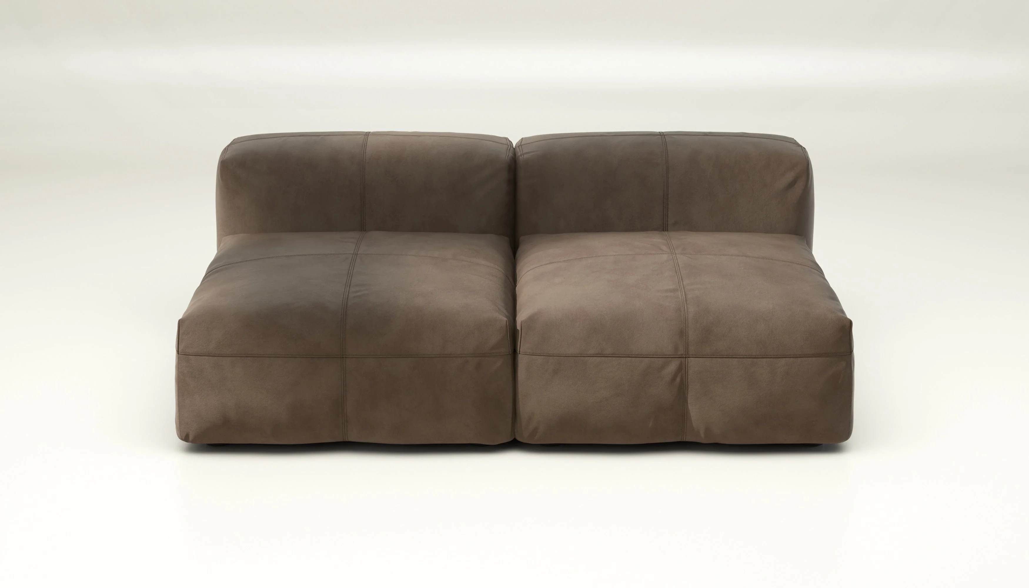 vetsak | Sofa Set 01 Medium - leather - cacao | Modulares Sofa | 2.5 Sitzer - Image 2