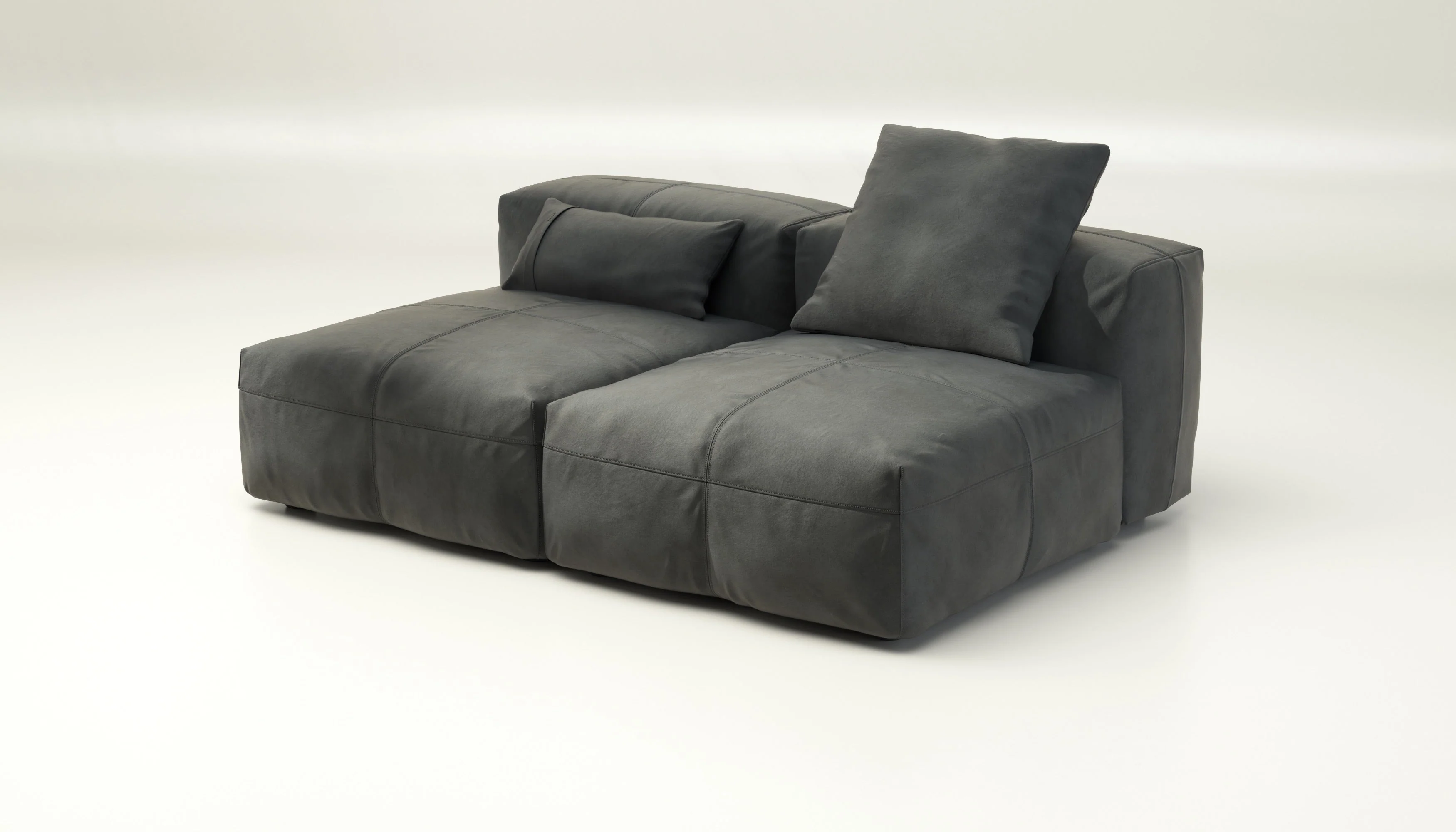 vetsak | Sofa Set 01 Medium - Leather - Cacao | Modulares Sofa | 2.5 Sitzer - Image 3