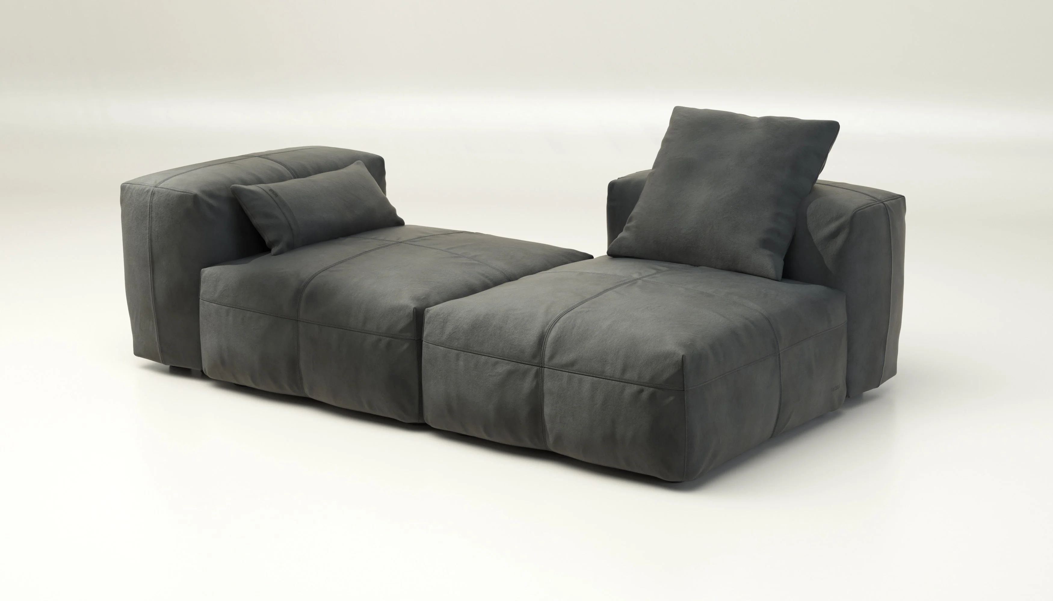 vetsak | Sofa Set 01 Medium - Leather - Cacao | Modulares Sofa | 2.5 Sitzer - Image 4