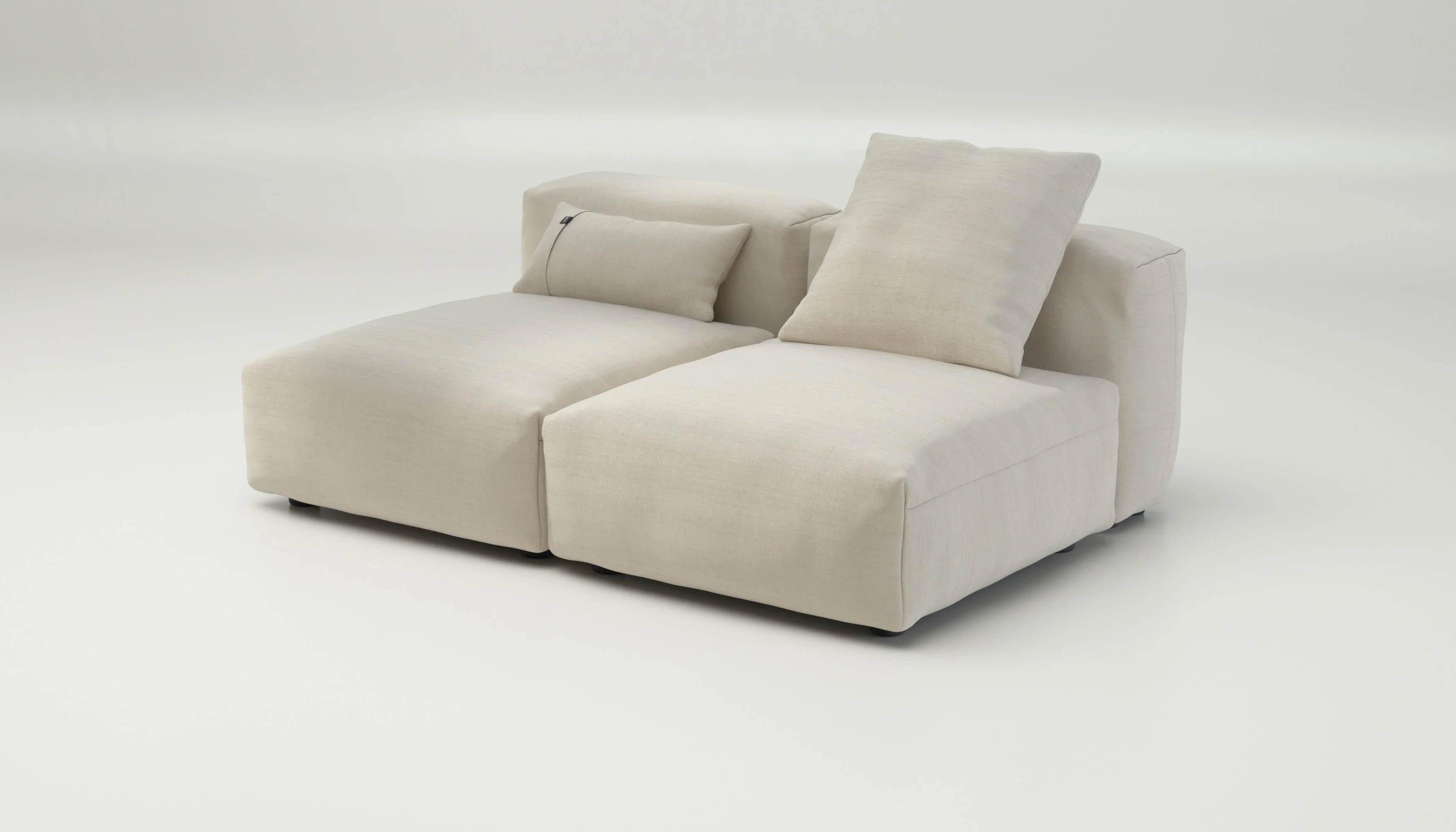 vetsak | Sofa Set 01 Medium - Pique - Beige | Modular Sofa | 2.5 Seater - Image 3